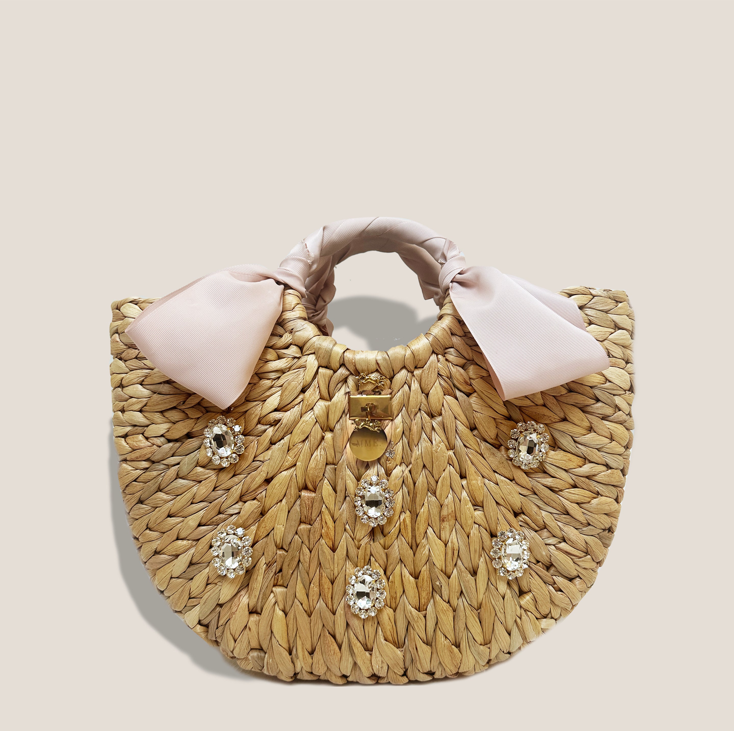 MME. BENTLEY CRYSTAL TOTE - NUDE