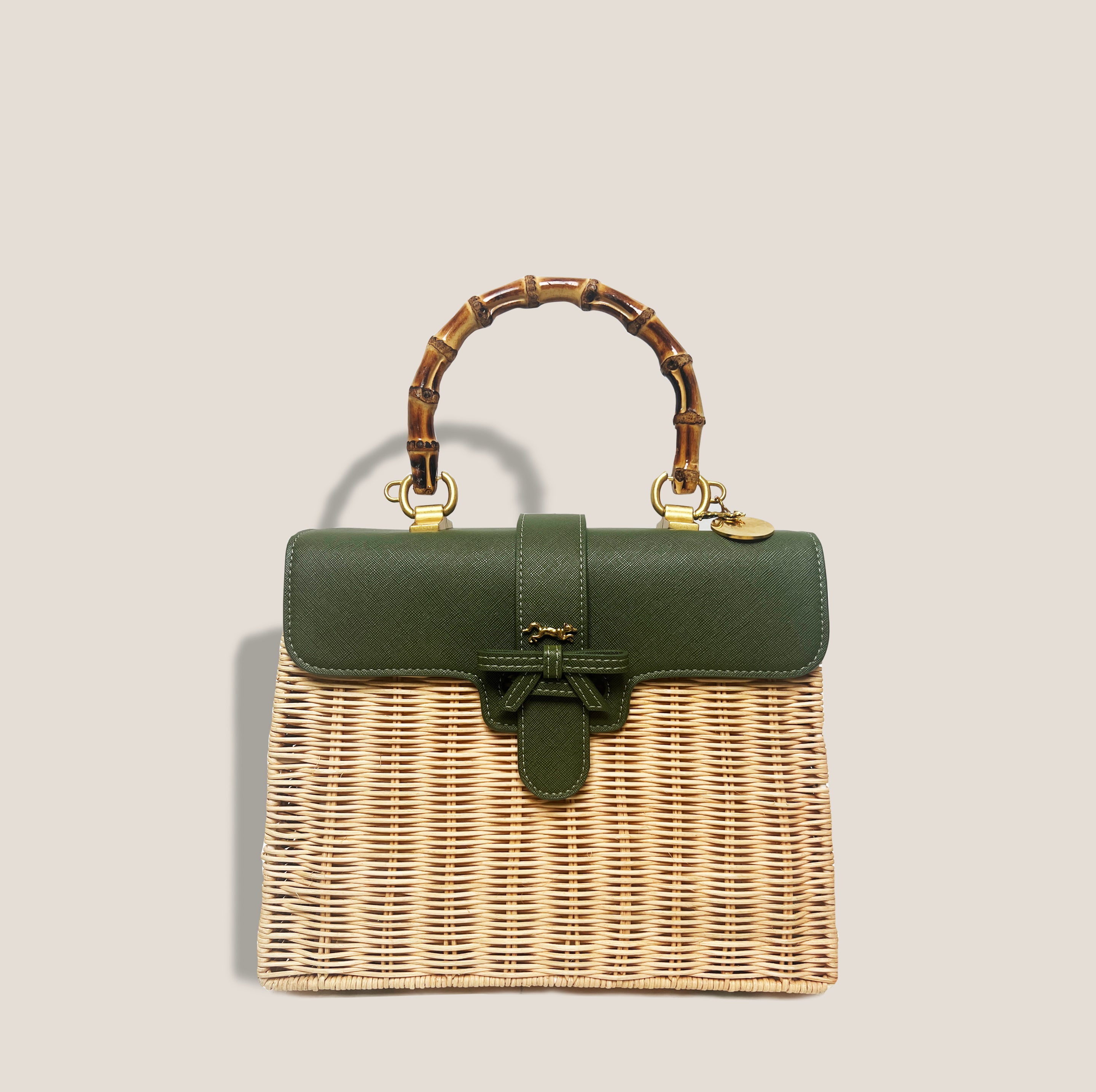 MISS ONASSIS BASKET - MOSS*