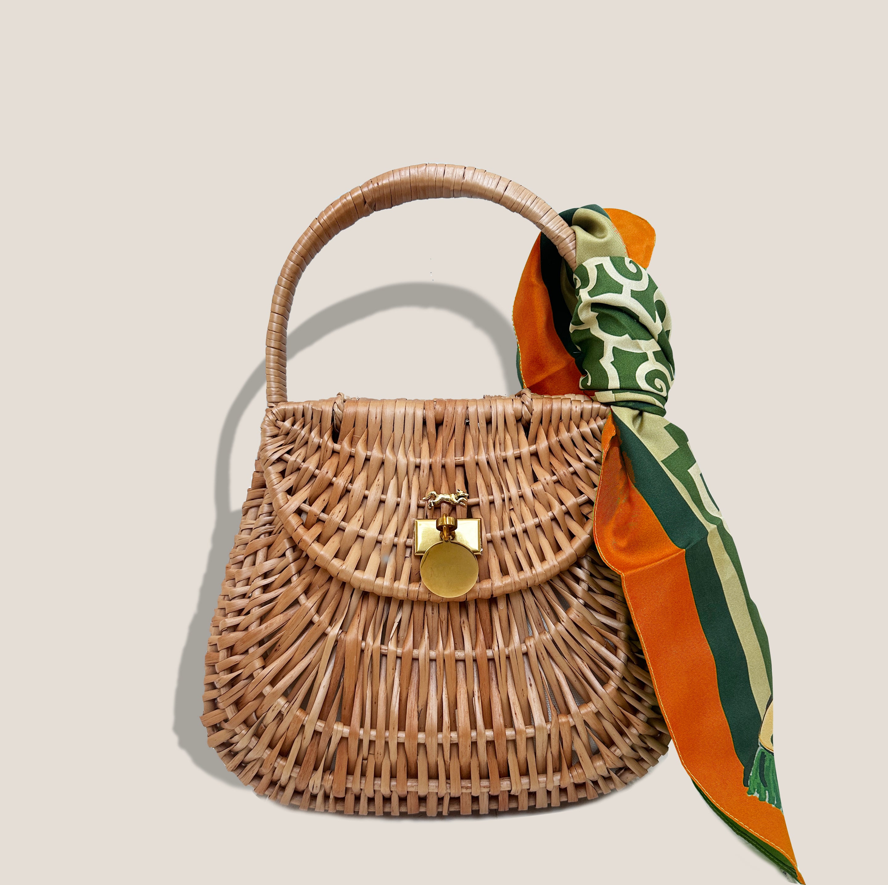 MME. CAP FERRAT BASKET BAG - CLEMENTINE