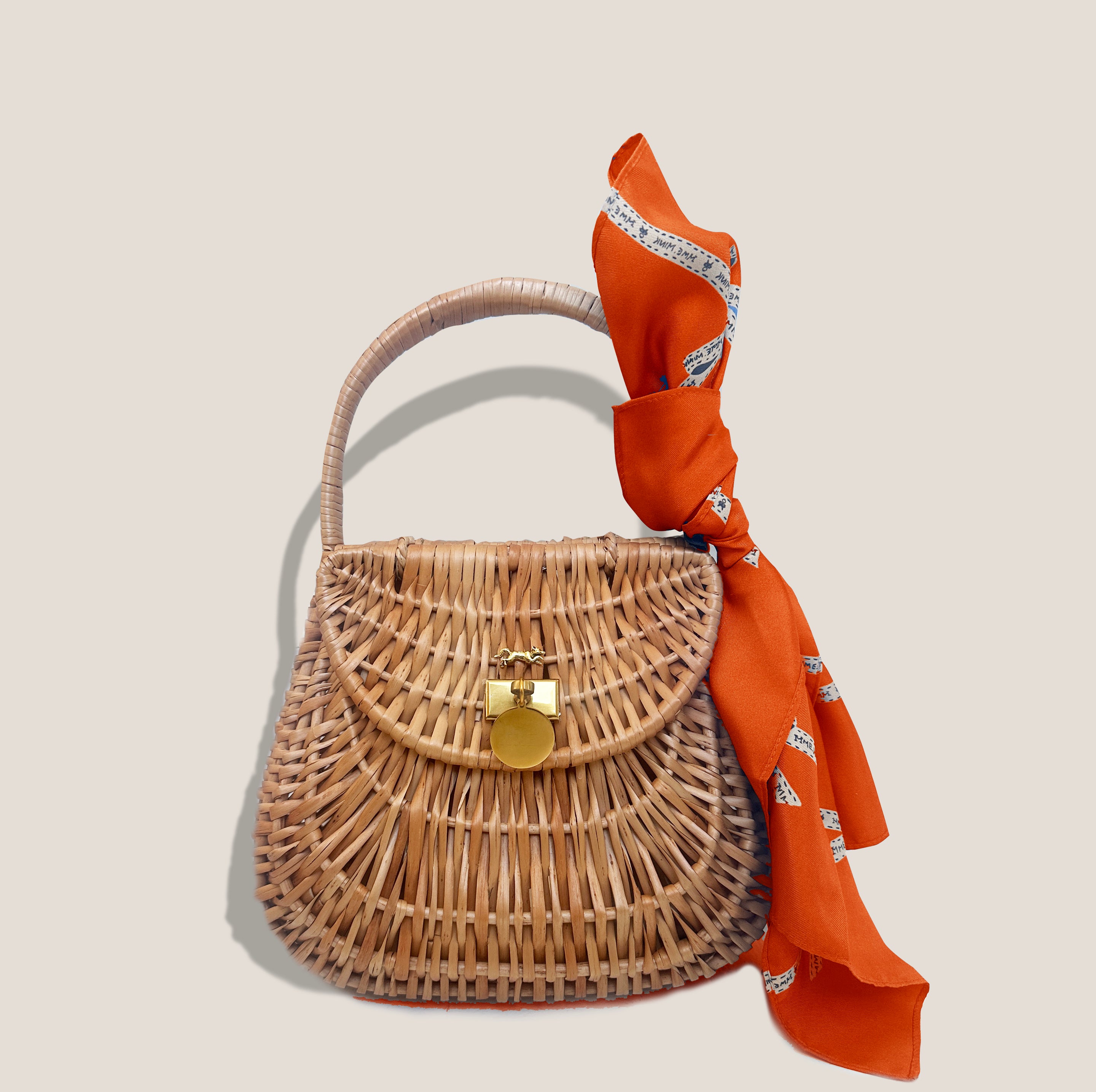 MME. CAP FERRAT BASKET BAG - CLEMENTINE