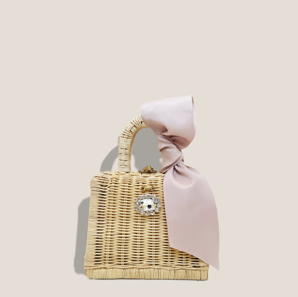 Mme.MINKMME. BABY MONACO BAG - Barely Pink