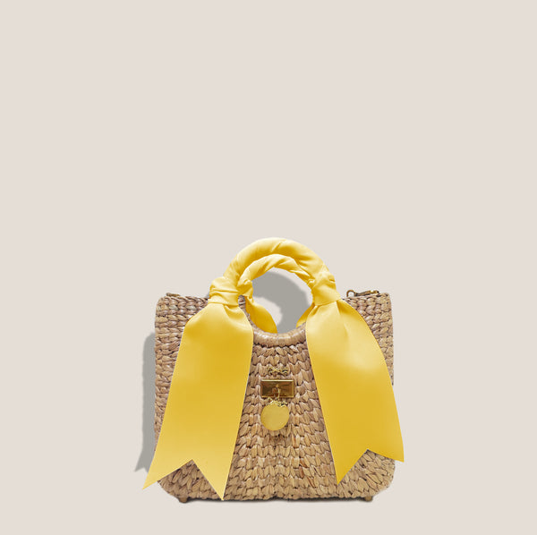 Mme.MINKMME. BABY BENTLEY TOTE -  Citron