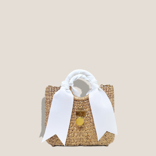 Mme.MINKMME. BABY BENTLEY TOTE -  Blanc