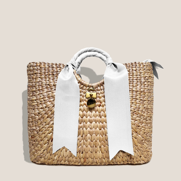 Mme.MINKMME. BENTLEY TOTE -  WHITE*