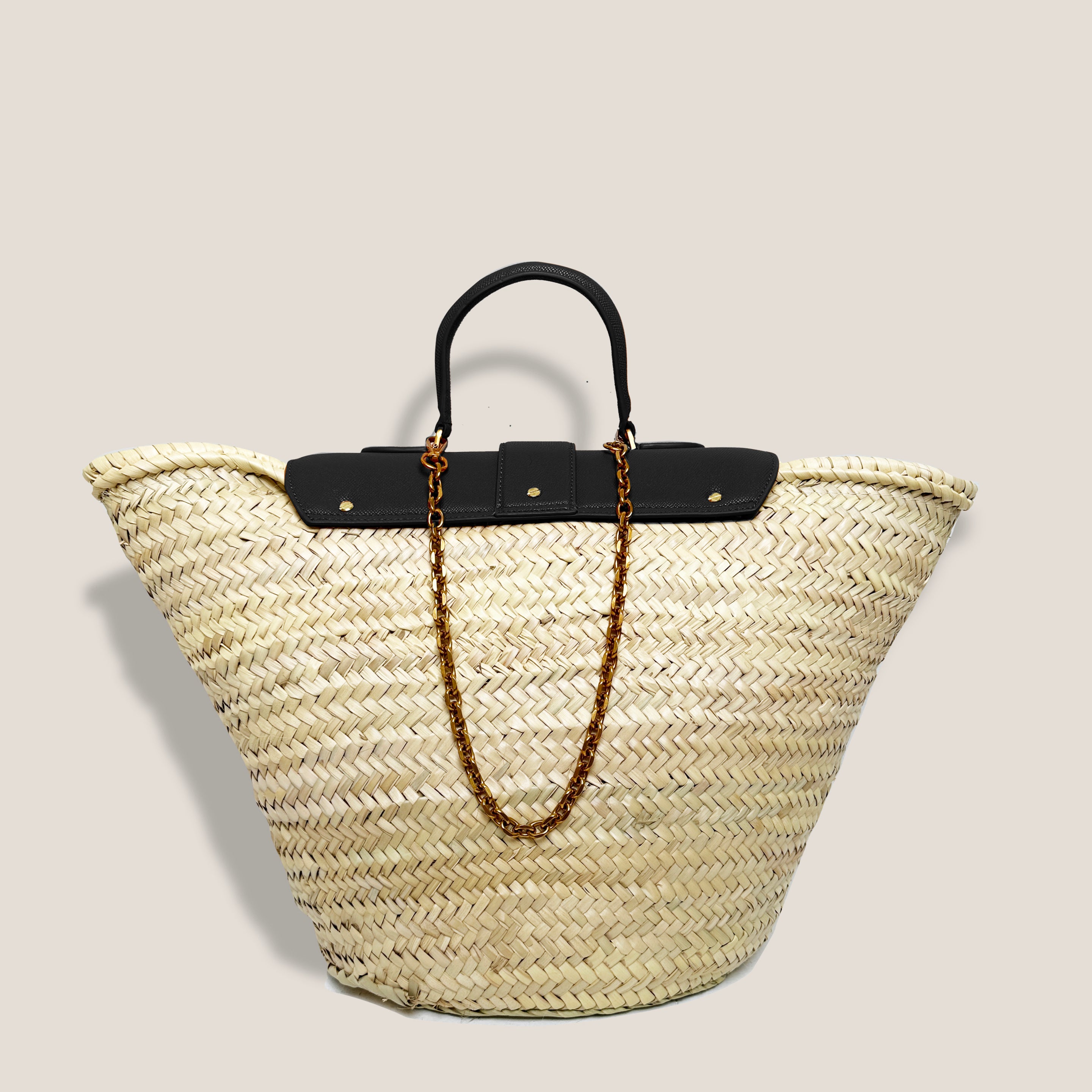 MME.CARLTON BASKET TOTE - NOIR