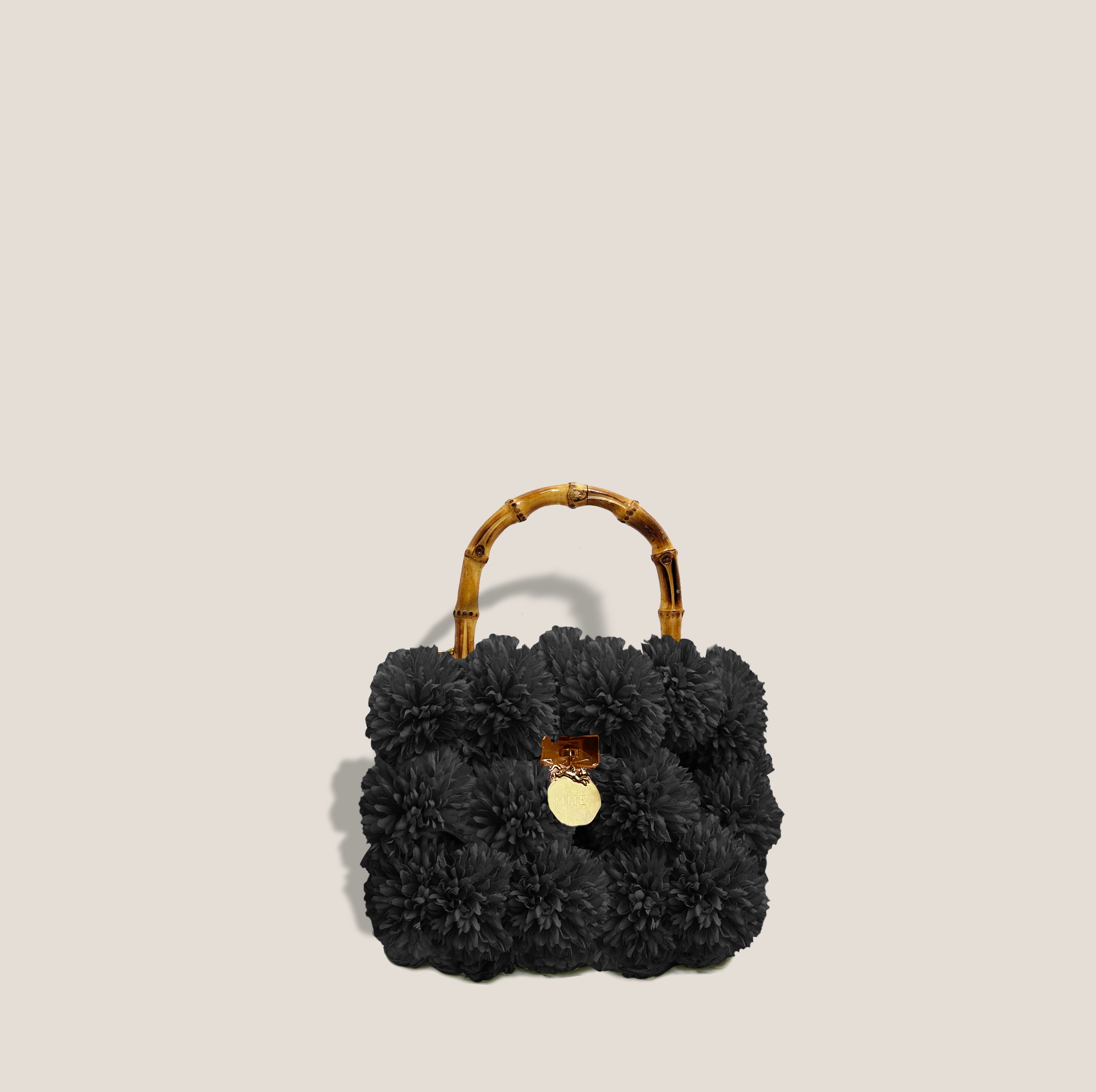 MME. MINI MUM BOUQUET CLUTCH - NOIR