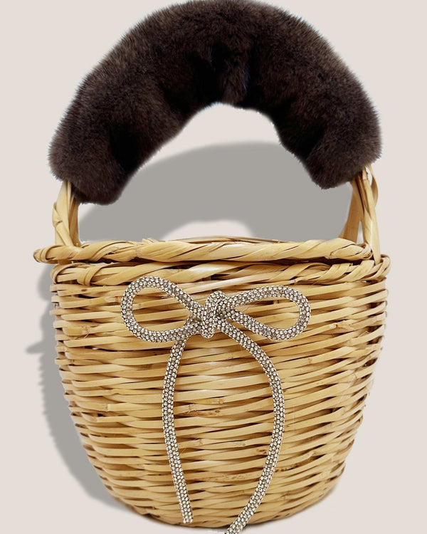 Mme.MINKMME. MINK BIRK BASKET - Petite