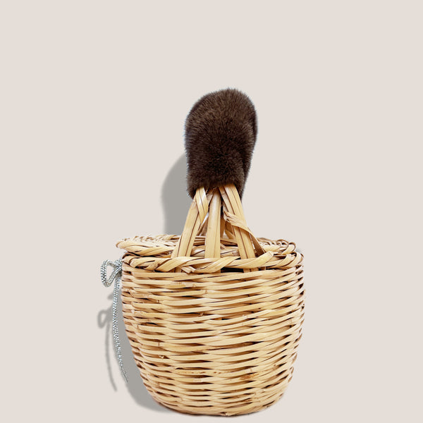 Mme.MINKMME. MINK BIRK BASKET - Petite