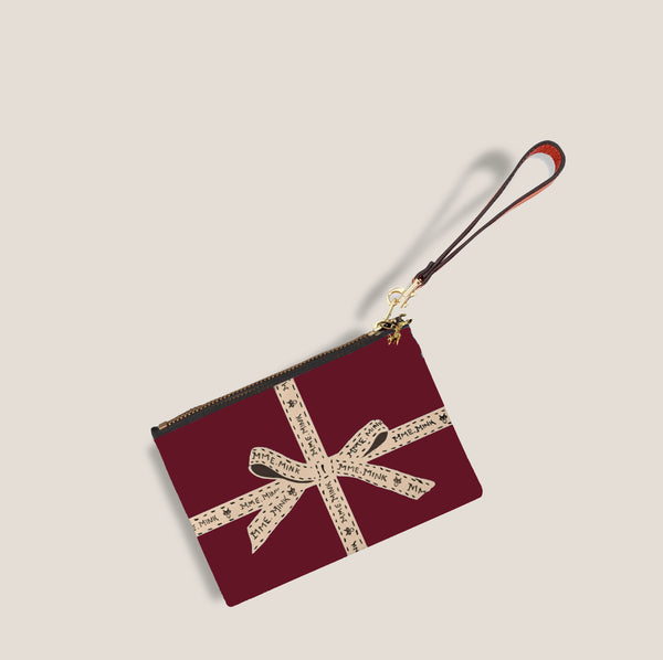 Mme.MINKMiss MONEY PENNY  Mini Pouchette - BURGUNDY