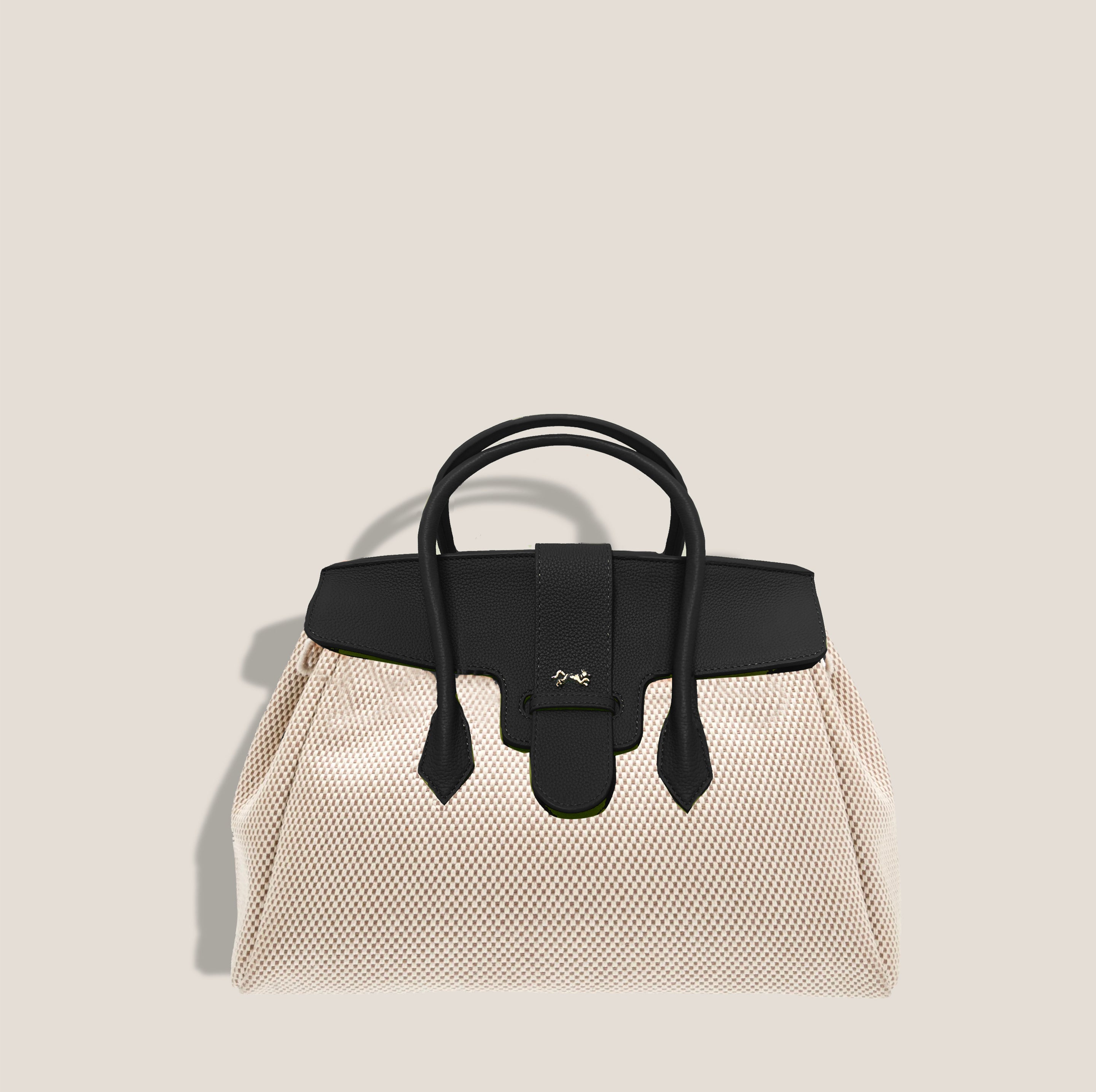 The ONASSIS 30 CANVAS TOTE -  NOIR