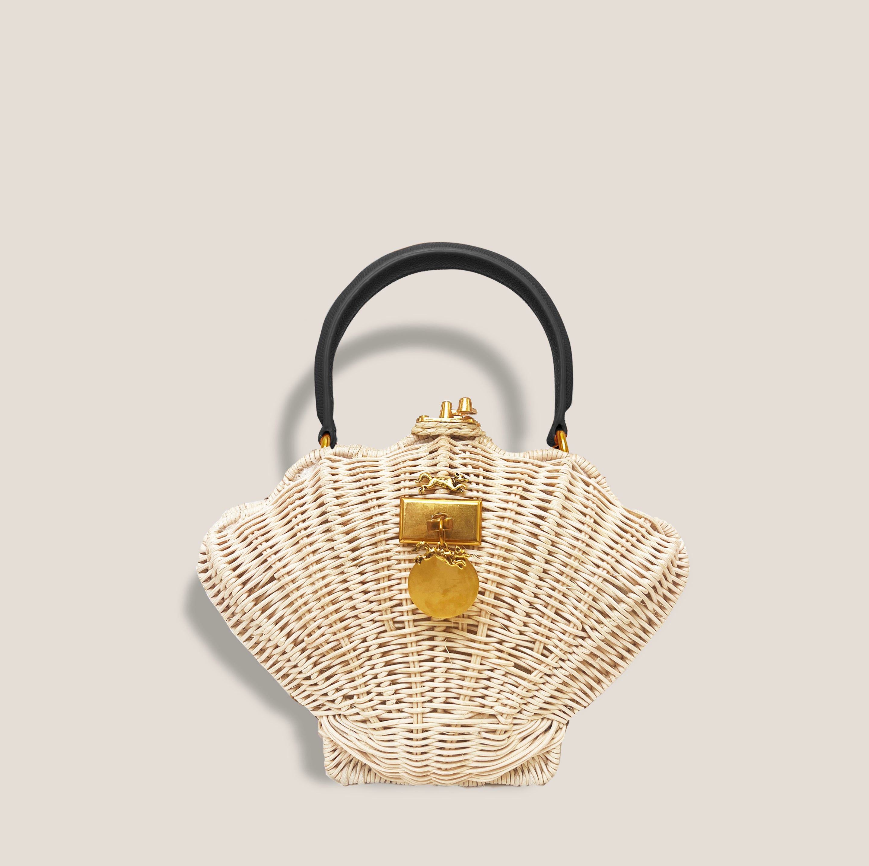 MME.MINK SHELL Clutch - NOIR