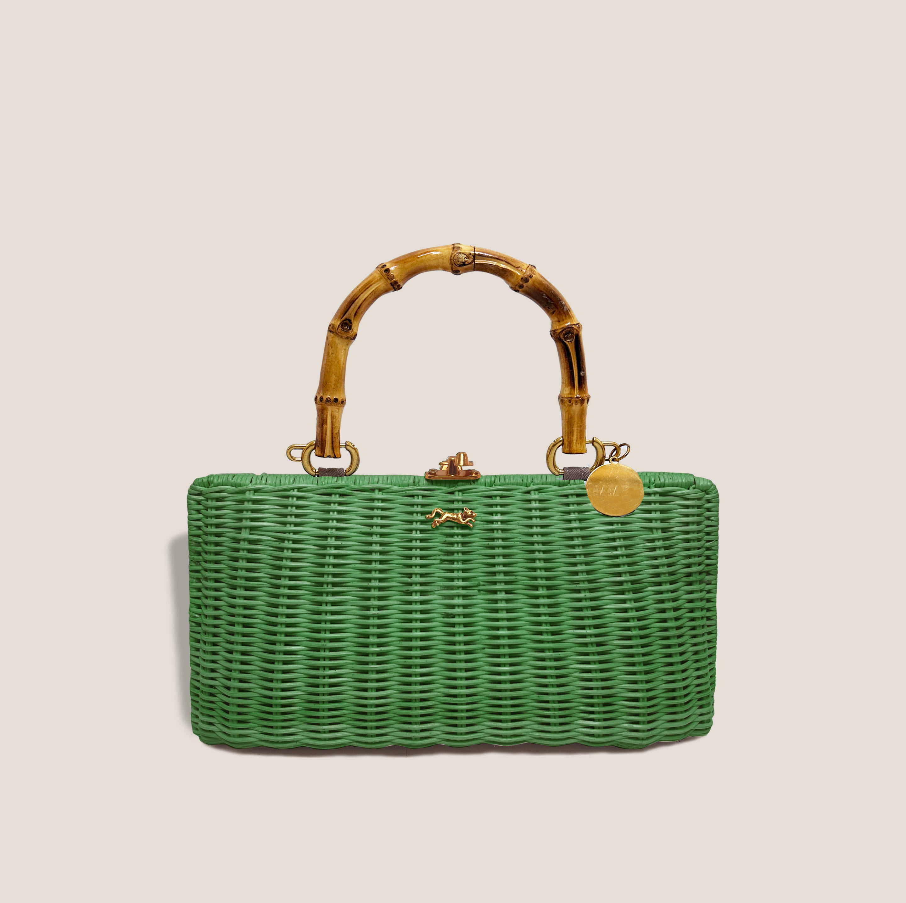 MME. KELLY BAMBOO CLUTCH -  ENVY