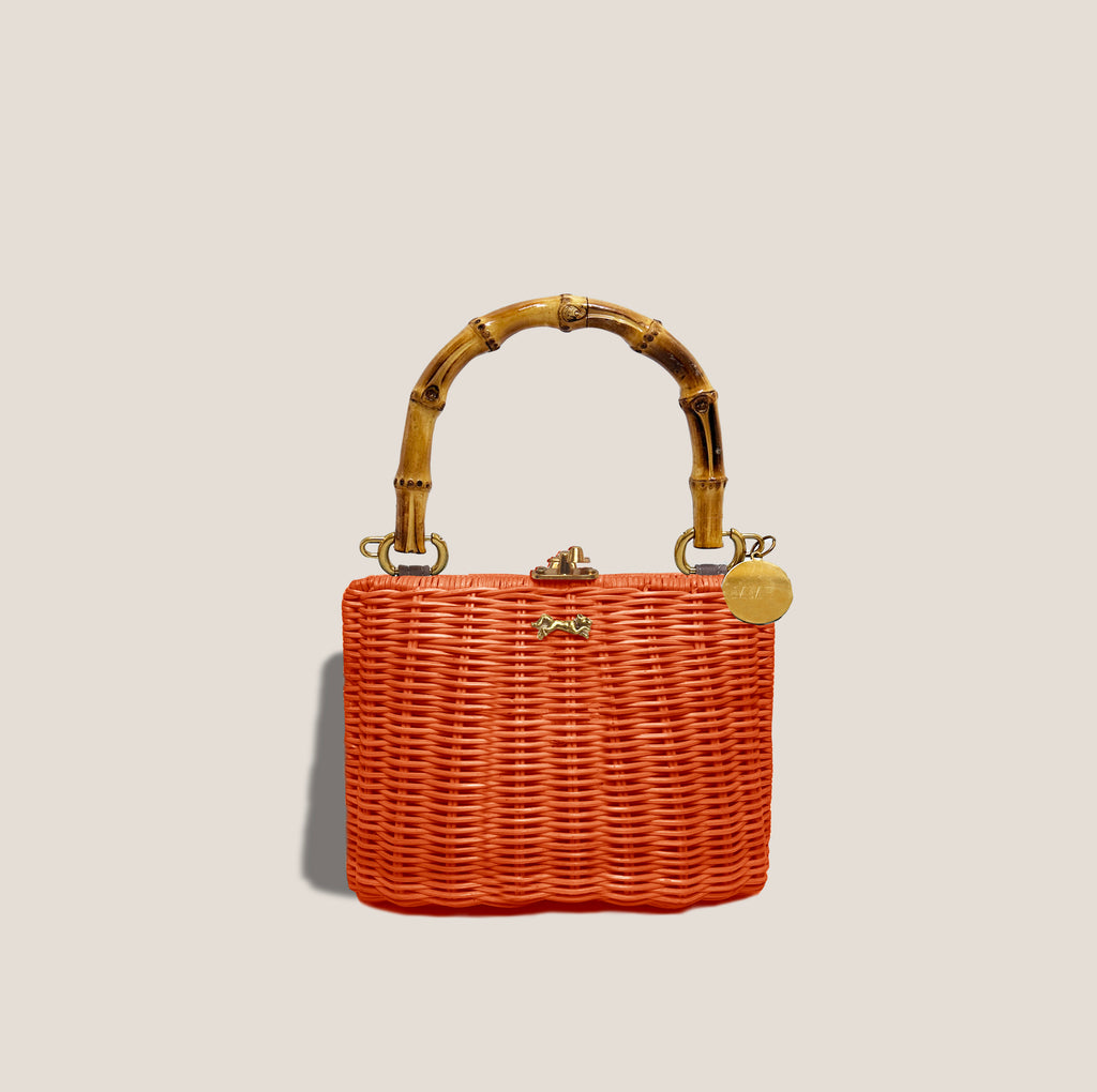 MME. MINI KELLY BAMBOO CLUTCH - CLEMENTINE – Mme.MINK