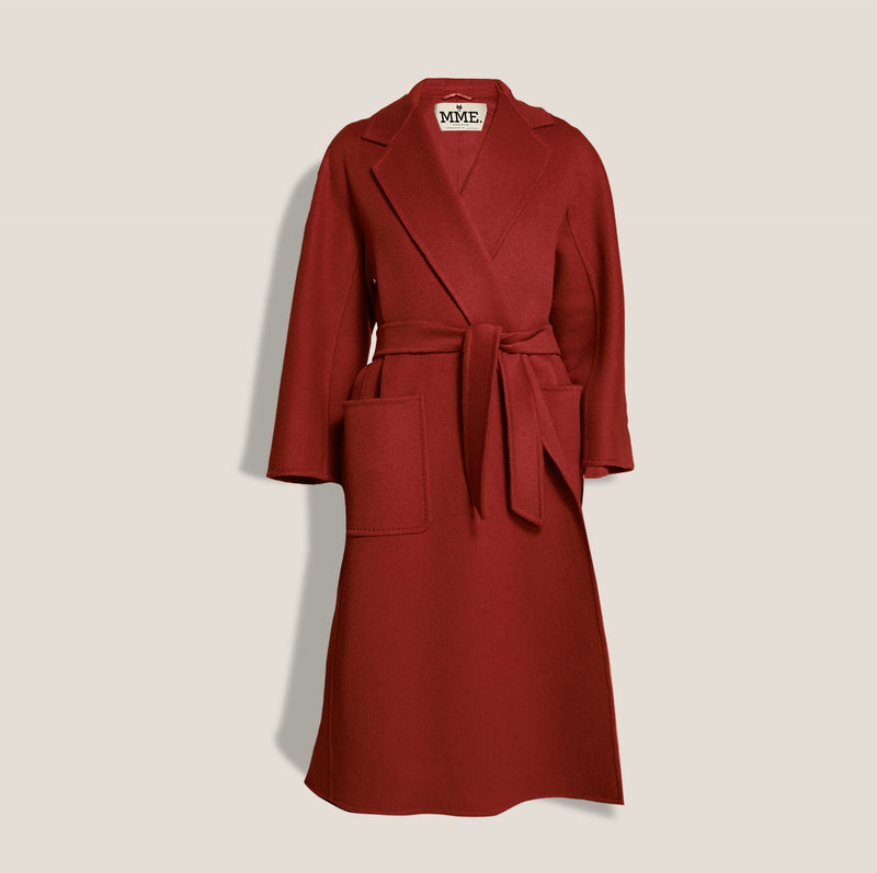 Mme.MINKMME. KENNEDY COAT - RUBY