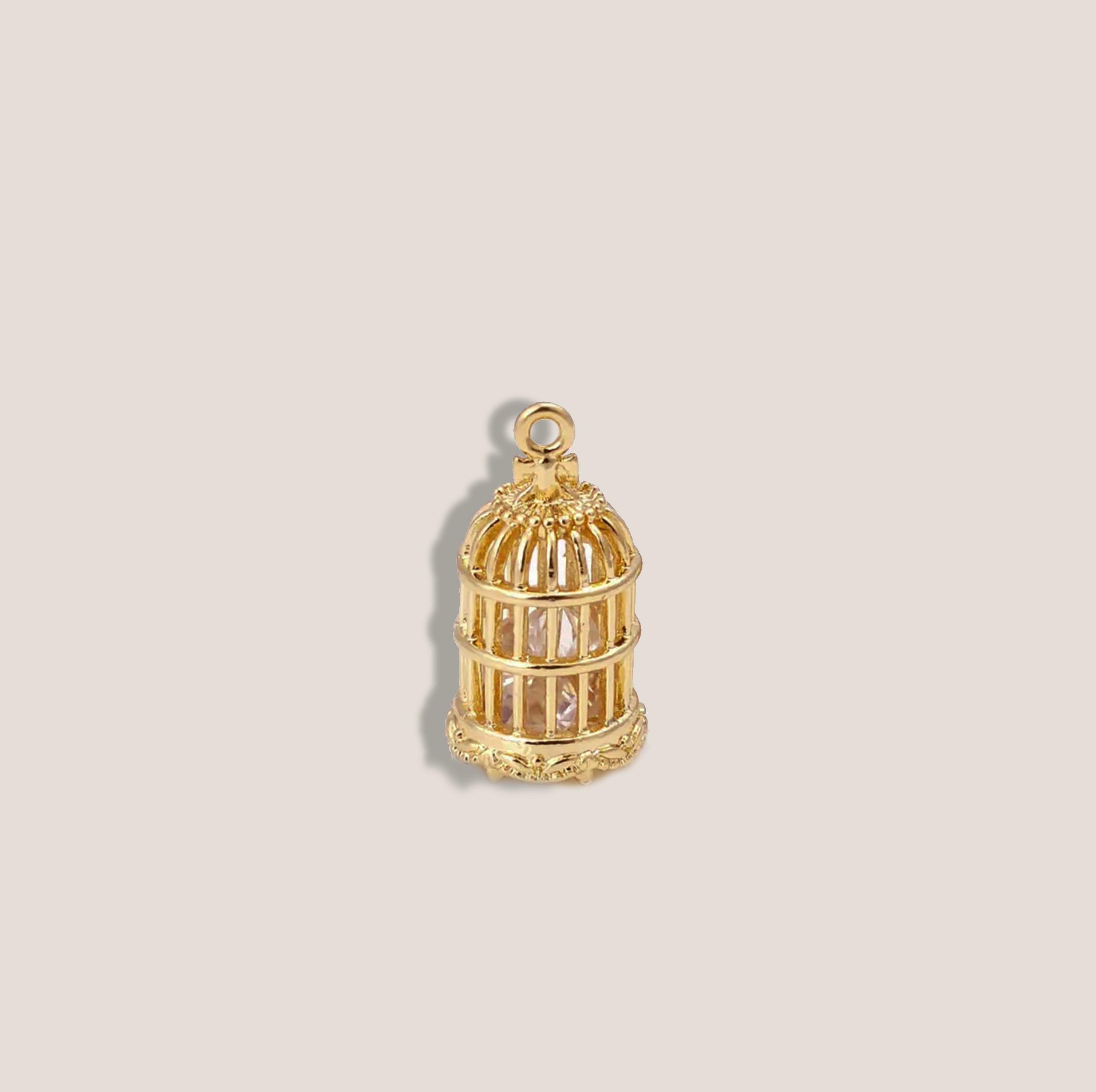 MME MINK. BIRD CAGE Charm
