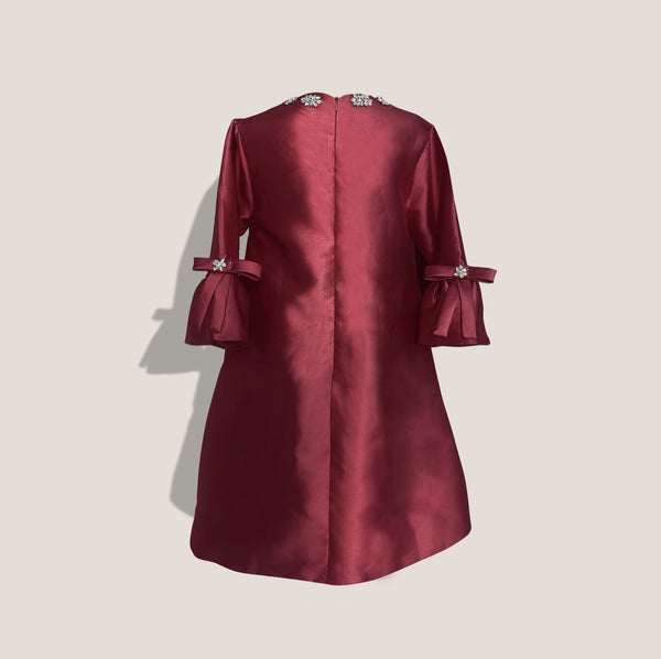 Mme.MINKMME.MINK OPERA JEWEL GOWN - BURGUNDY