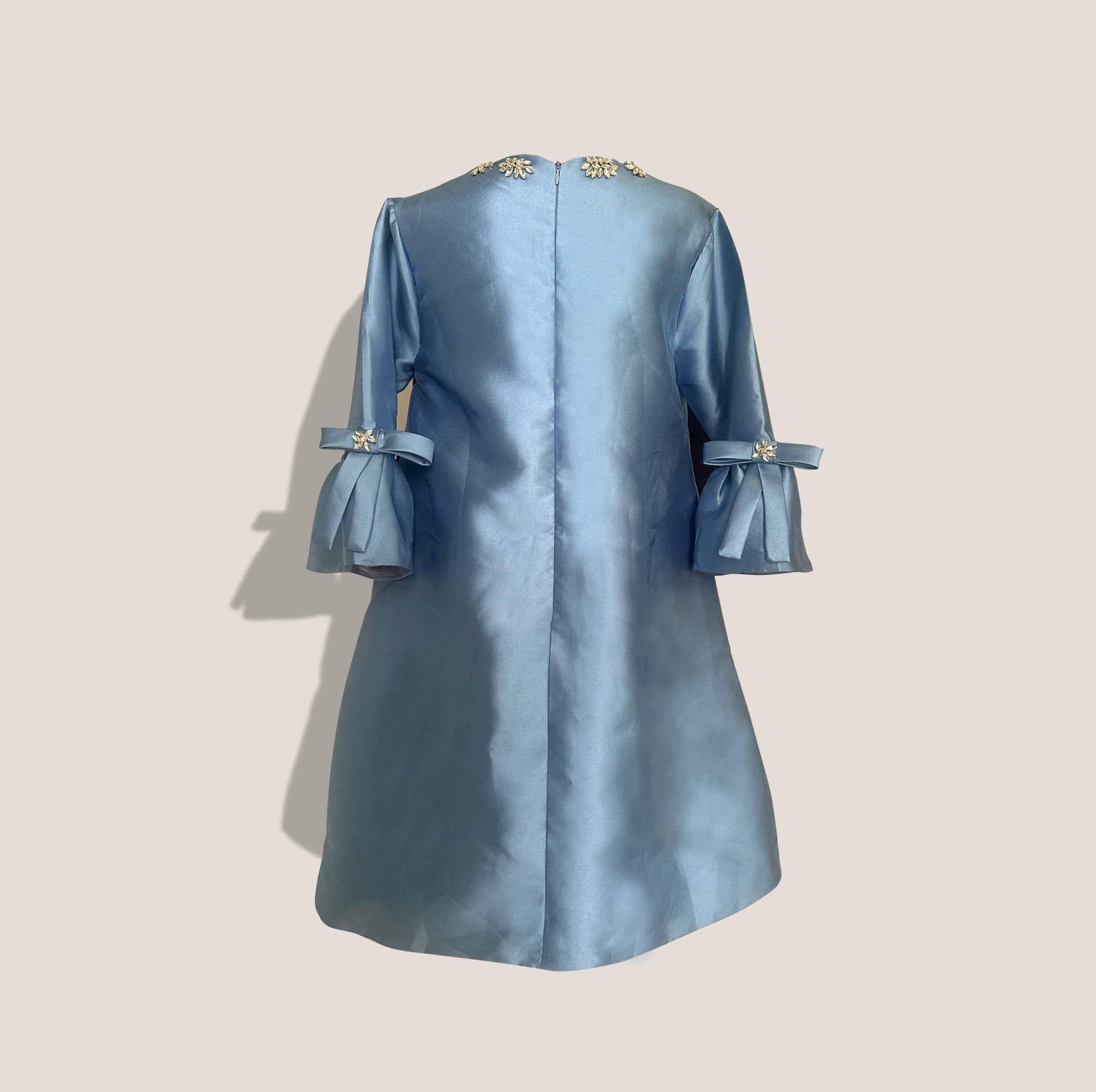 MME.MINK OPERA JEWEL GOWN -  BABY CORNFLOWER