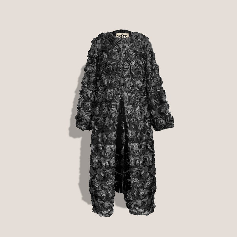 Mme.MINKMME. ROSE COAT - NOIR