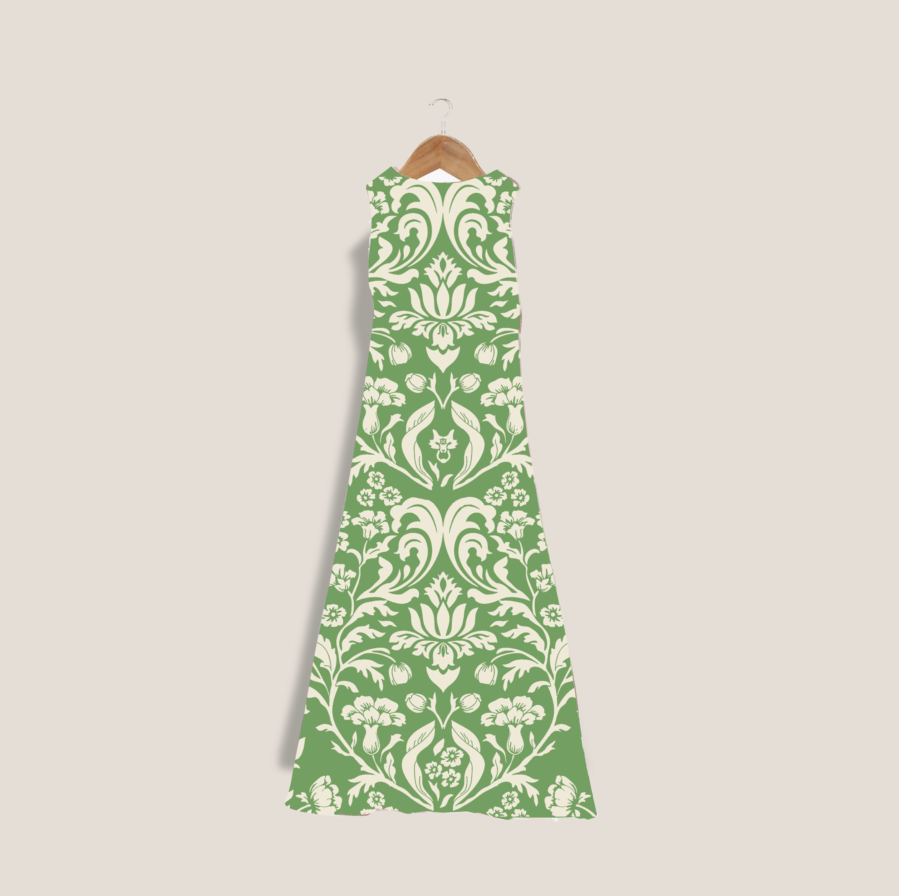 MME. "FLEUR" Garden Dress - CORNFLOWER