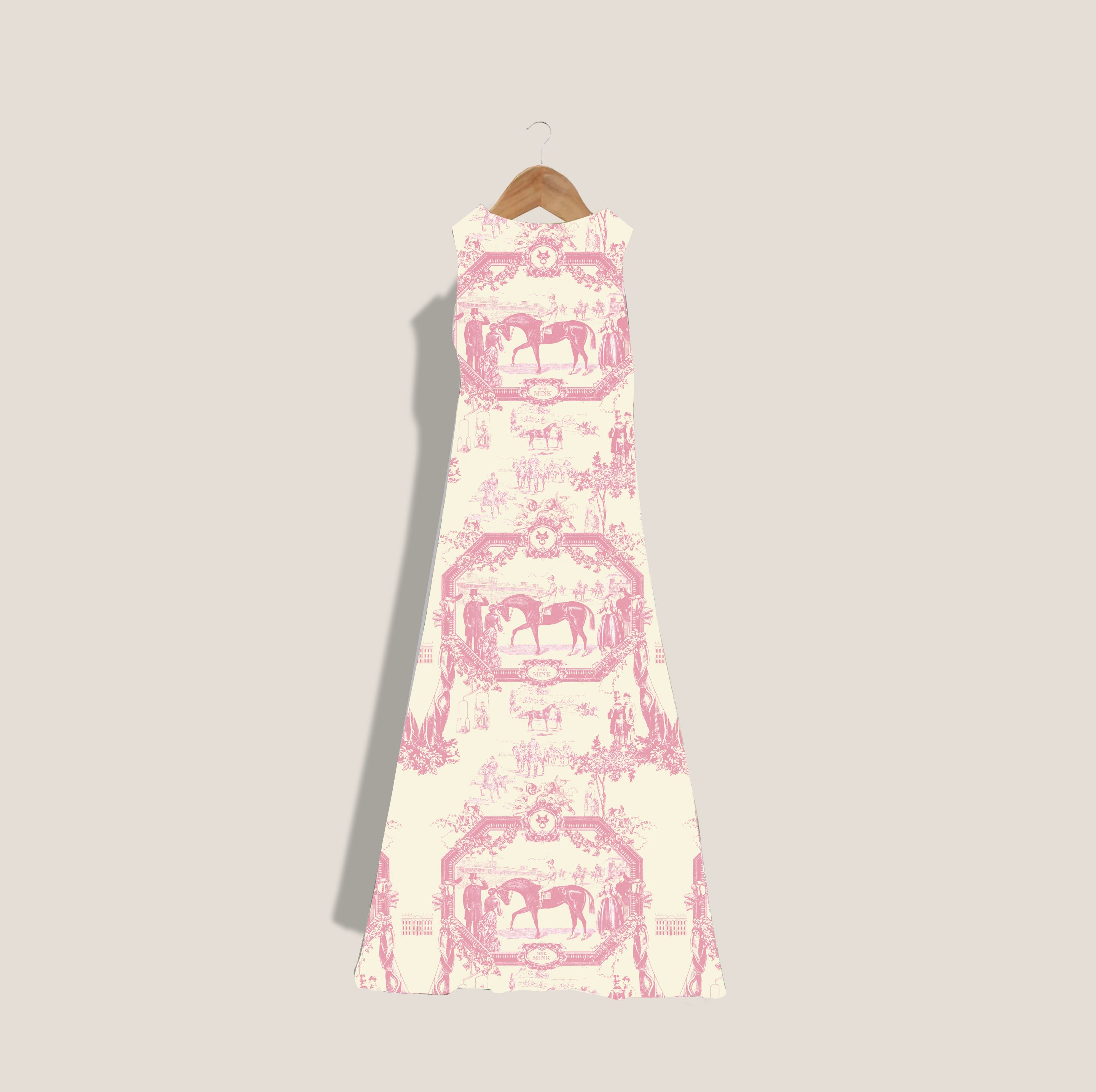 MME. "TOILE" Garden Dress - ROSE