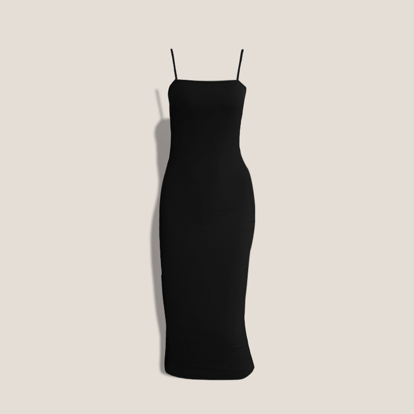 THE "SKINNY DIP SLIP" Dress - NOIR