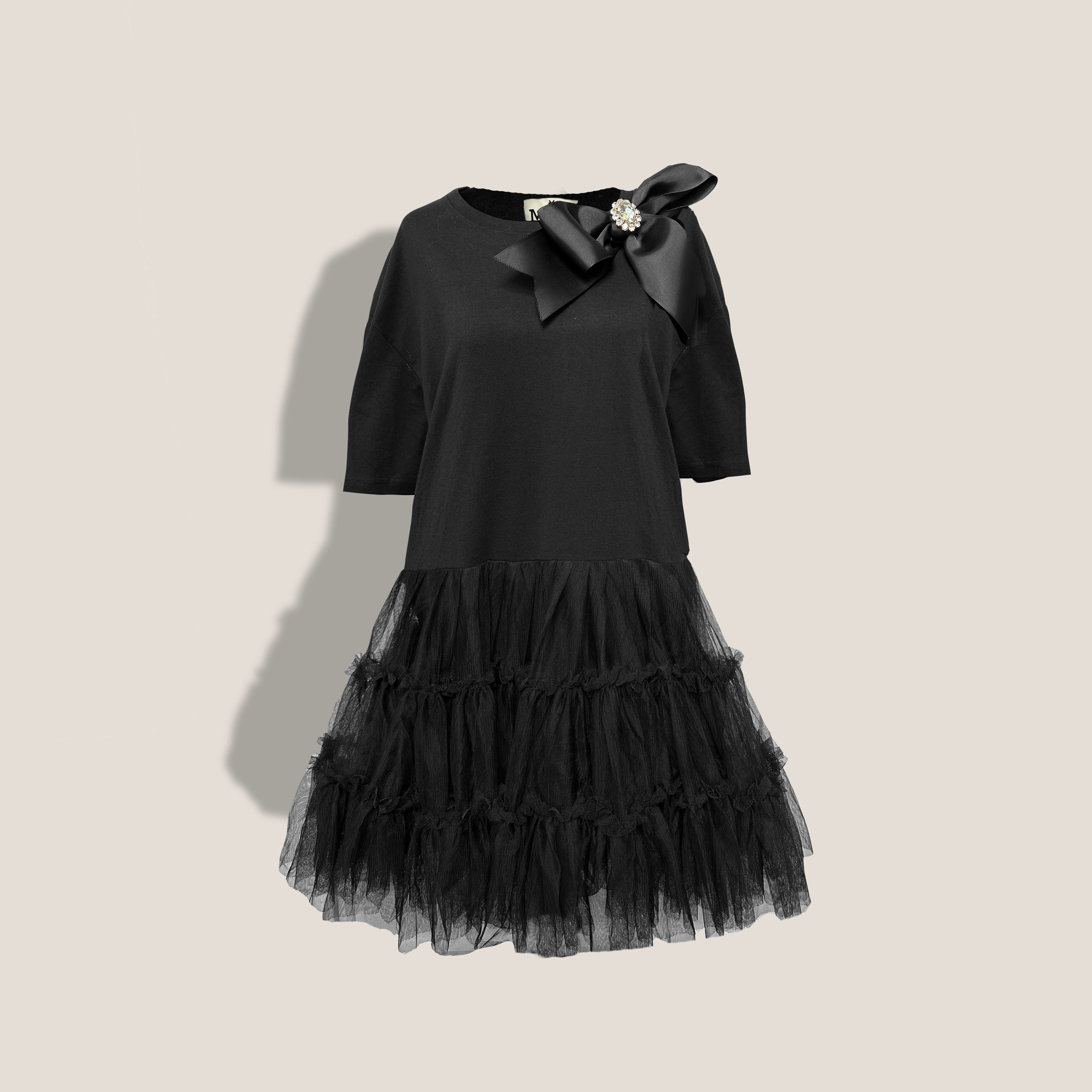 MME.MINK TULLE-TEE DRESS