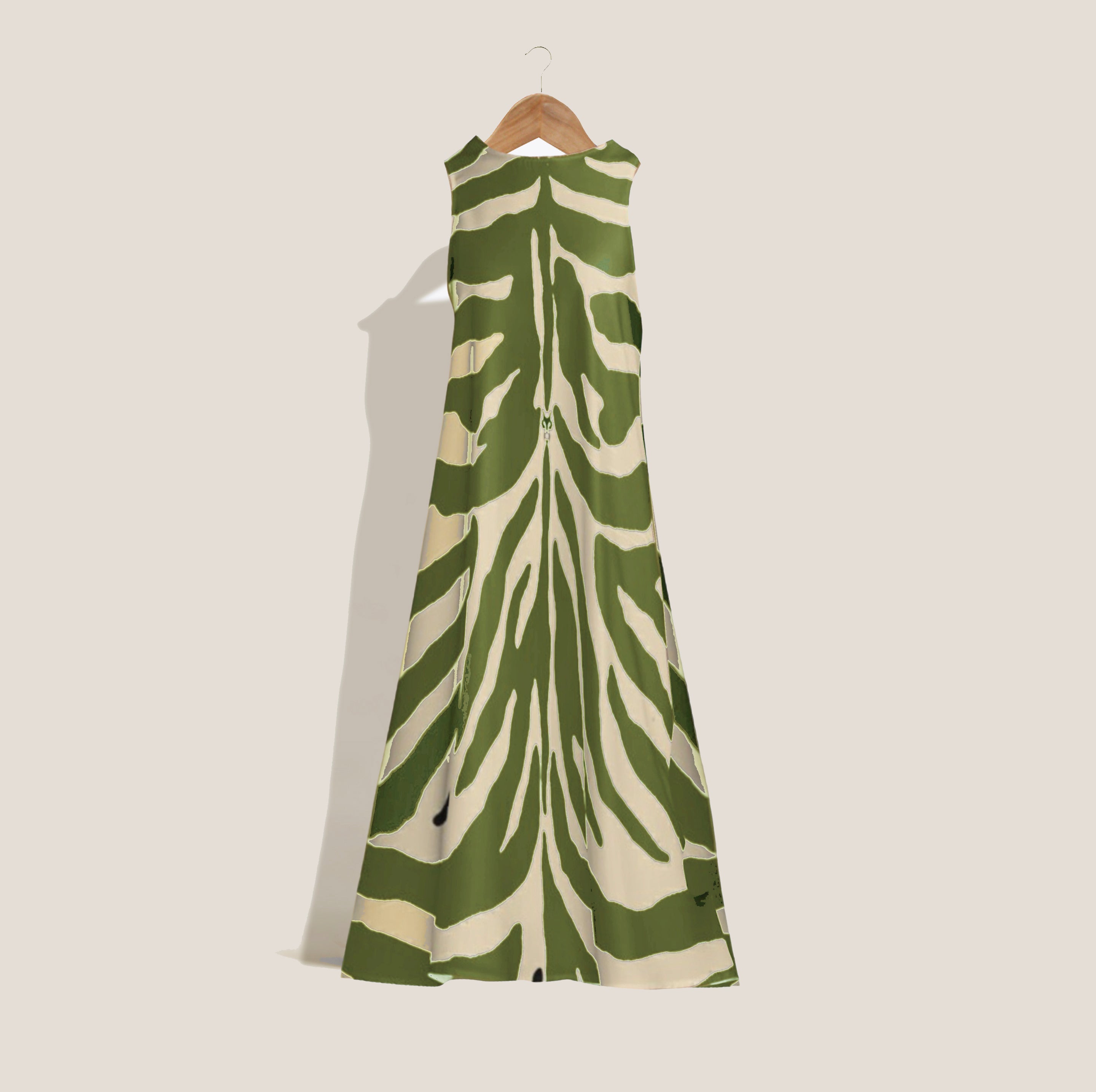 MME. "ZEBRA" Garden Dress - ENVY GREEN