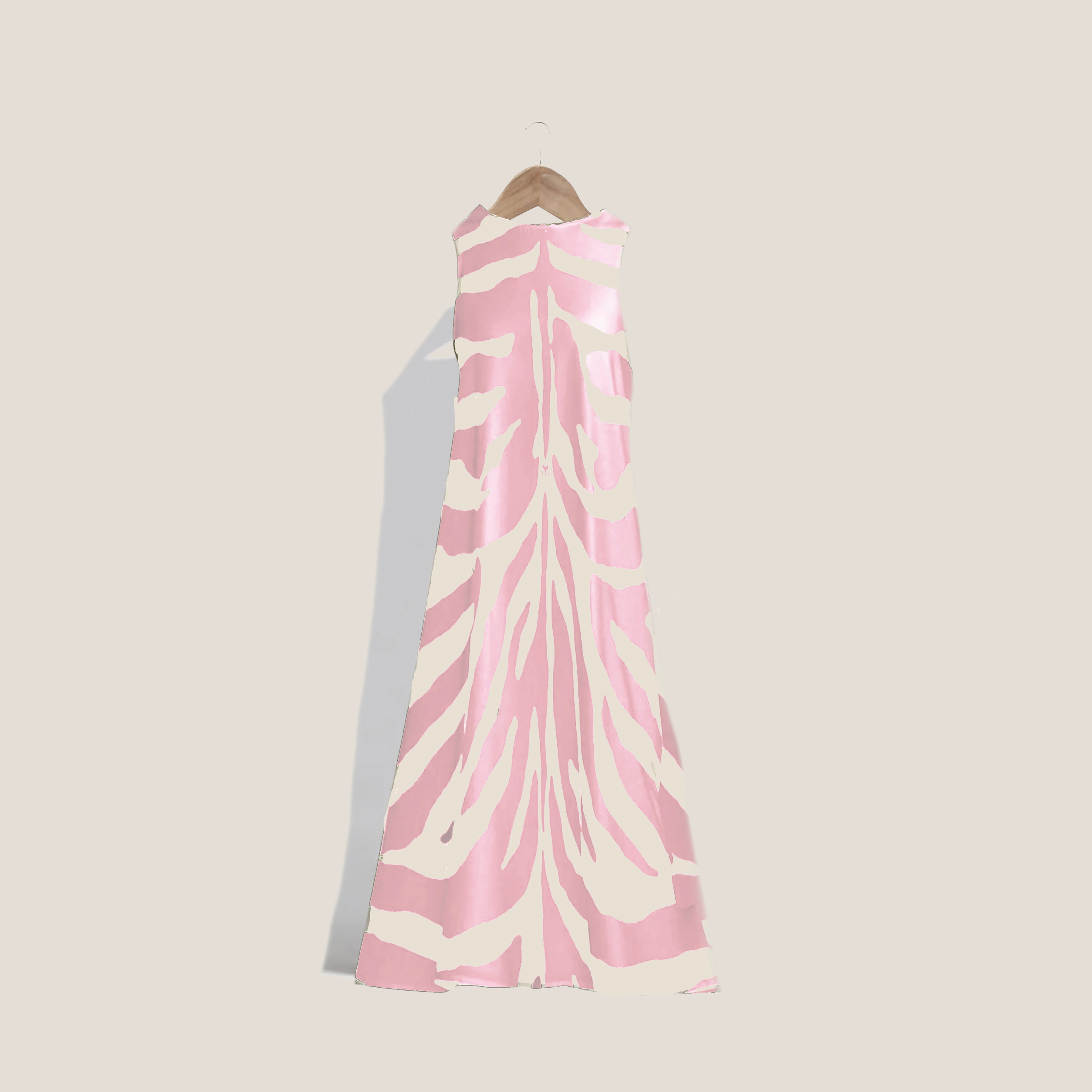 MME. "ZEBRA" Garden Dress - ROSE PINK