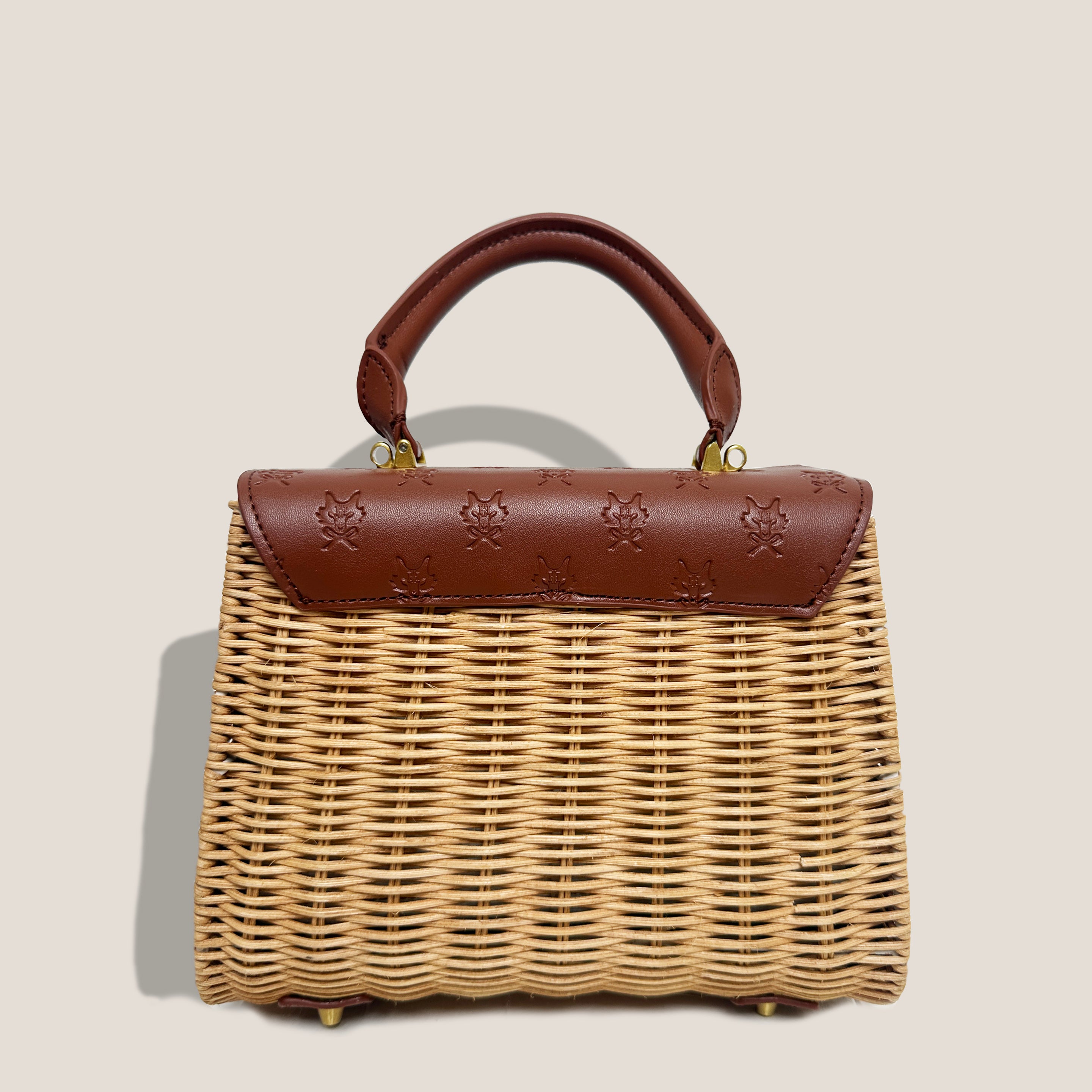 MME. AUDREY LEGACY BASKET  Bag - CHOCOLATE