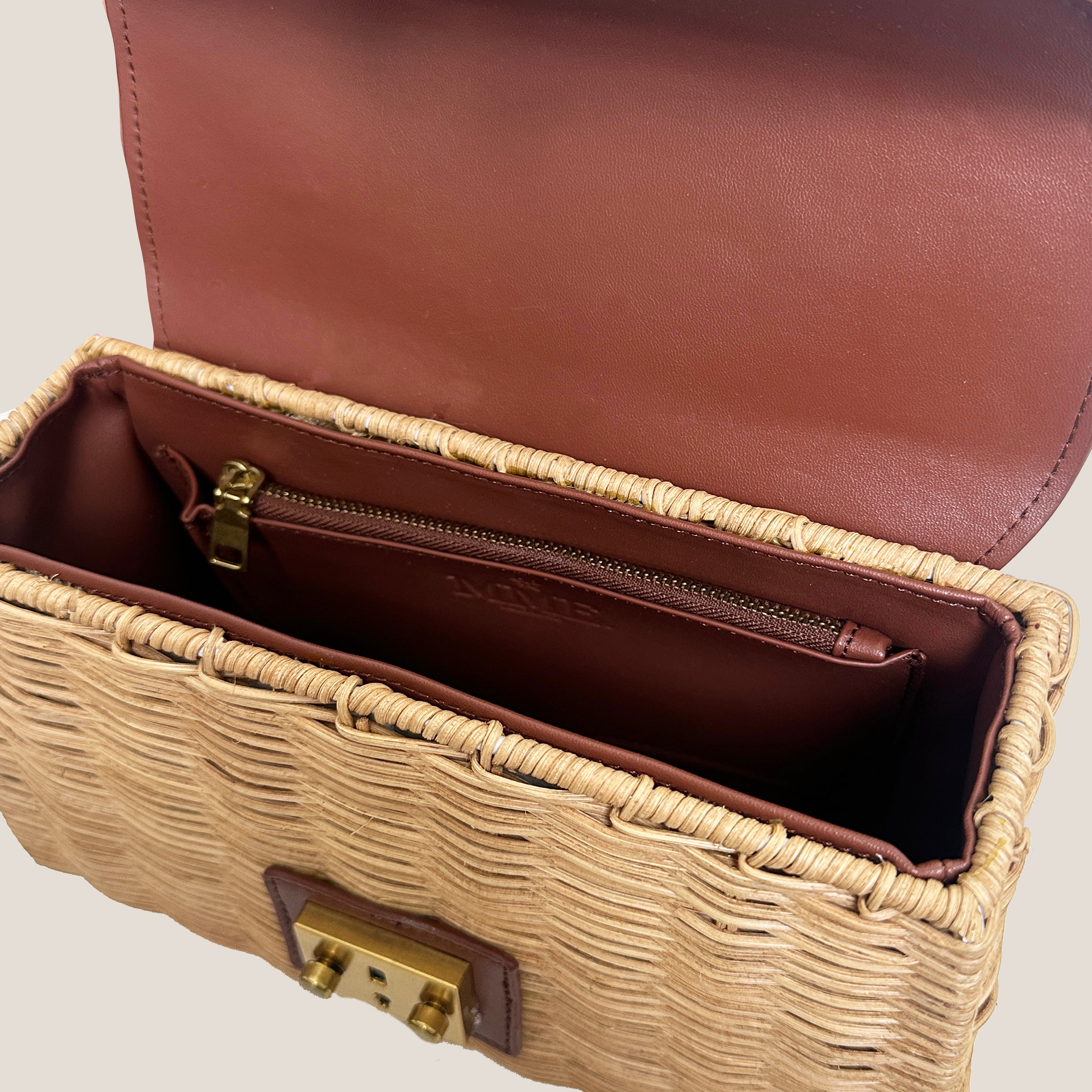 MME. AUDREY LEGACY BASKET  Bag - CHOCOLATE