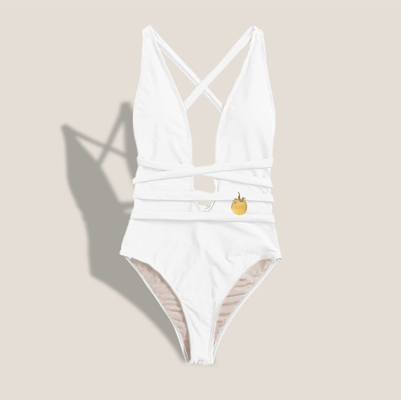 Mme.MINK**Limited Edition** “Summer Dip” Suit - BLANC