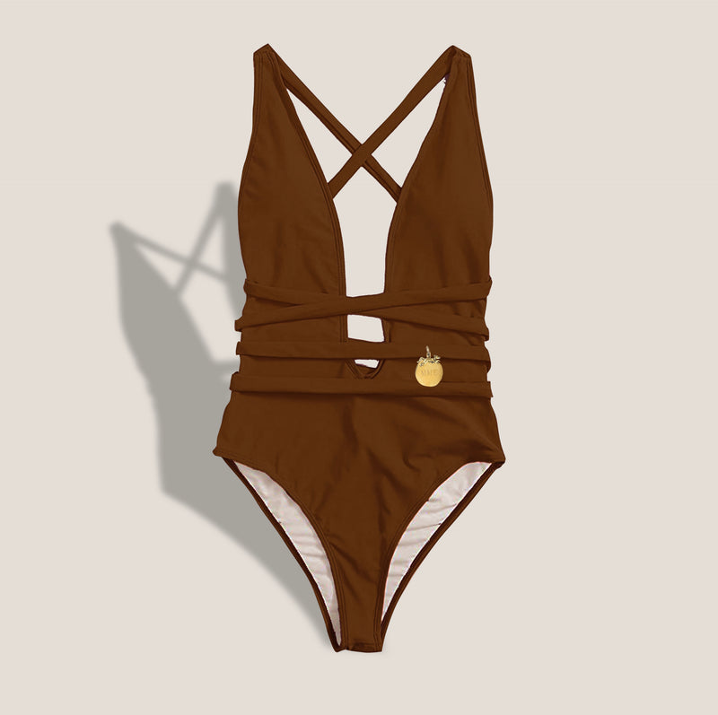 Mme.MINK**Limited Edition** “Summer Dip” Suit - Cognac