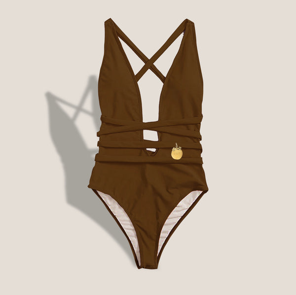 Mme.MINK**Limited Edition** “Summer Dip” Suit - BROWN