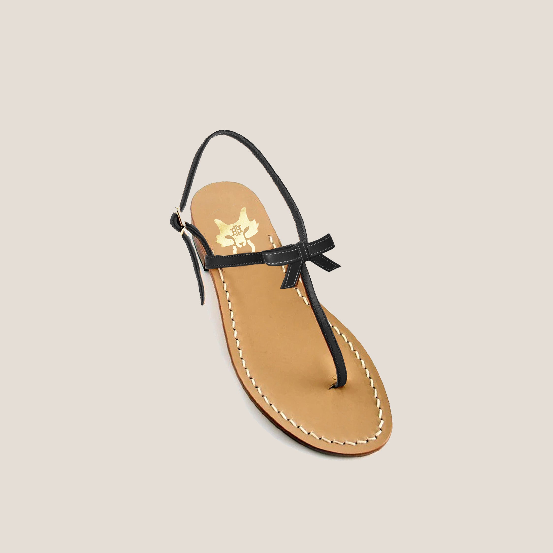 MME.MINK Jackie Sandal  - NOIR