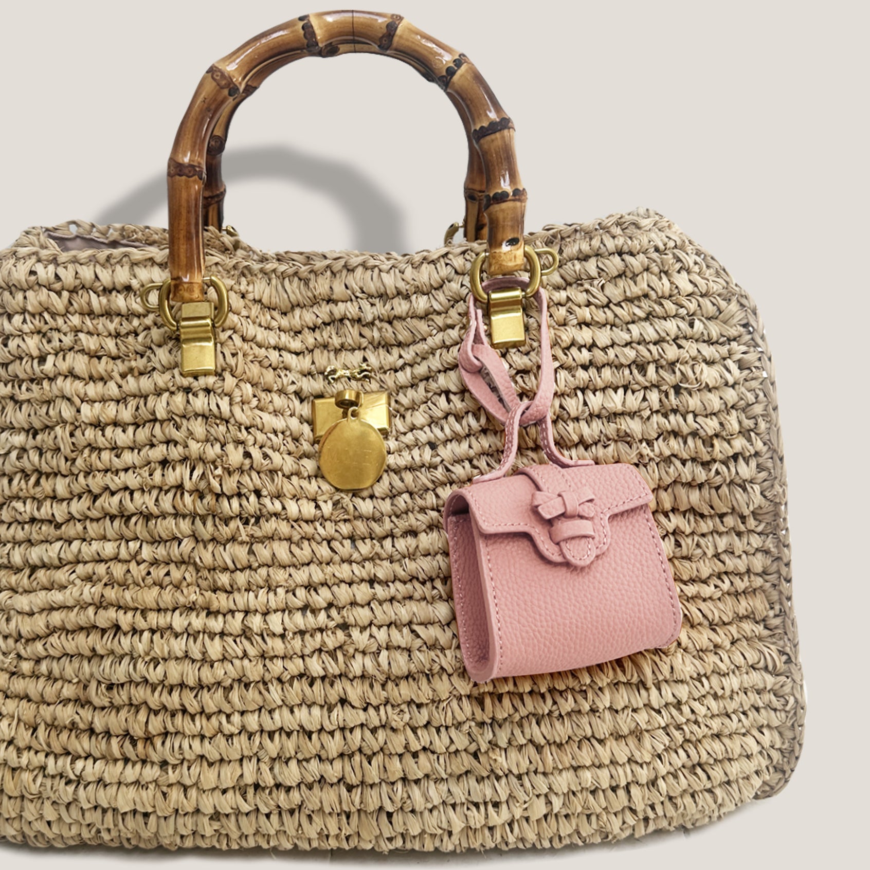 MME. BABY CARLTON BOW BAG  - PETAL