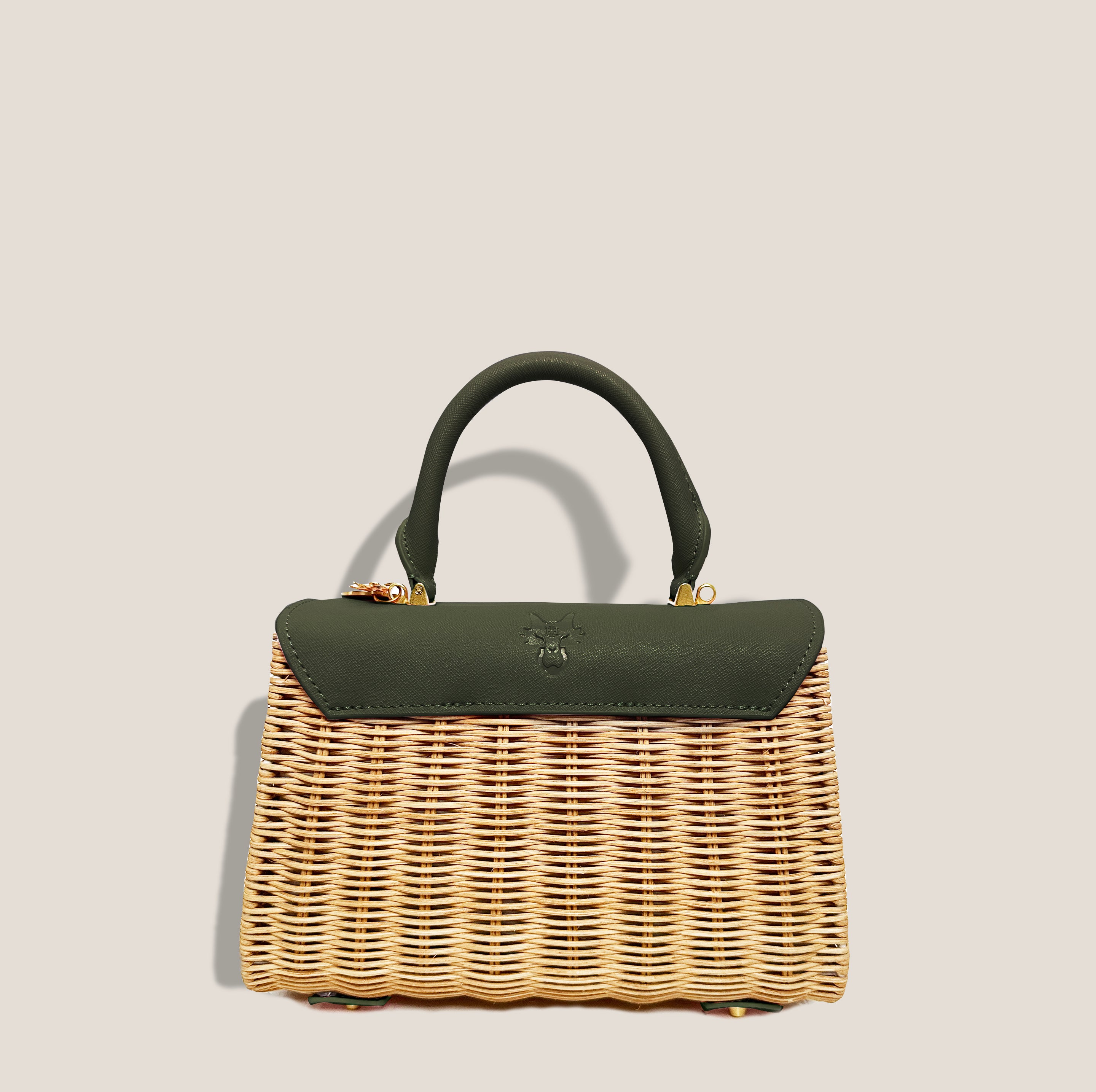 MME. AUDREY BASKET Bag - MOSS