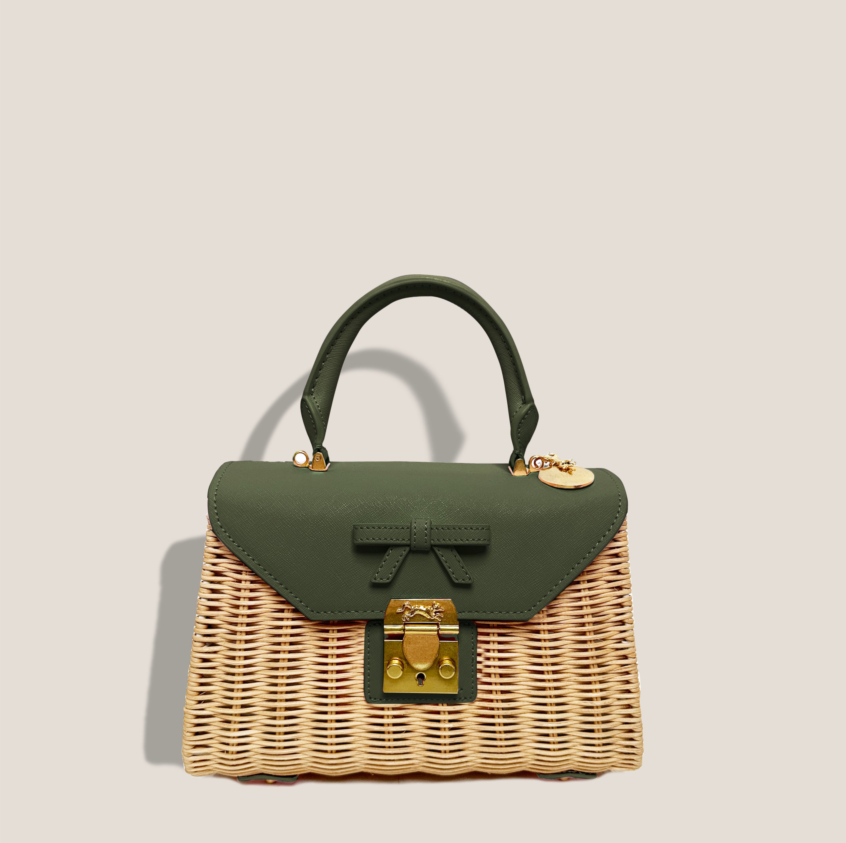 MME. AUDREY BASKET Bag - MOSS
