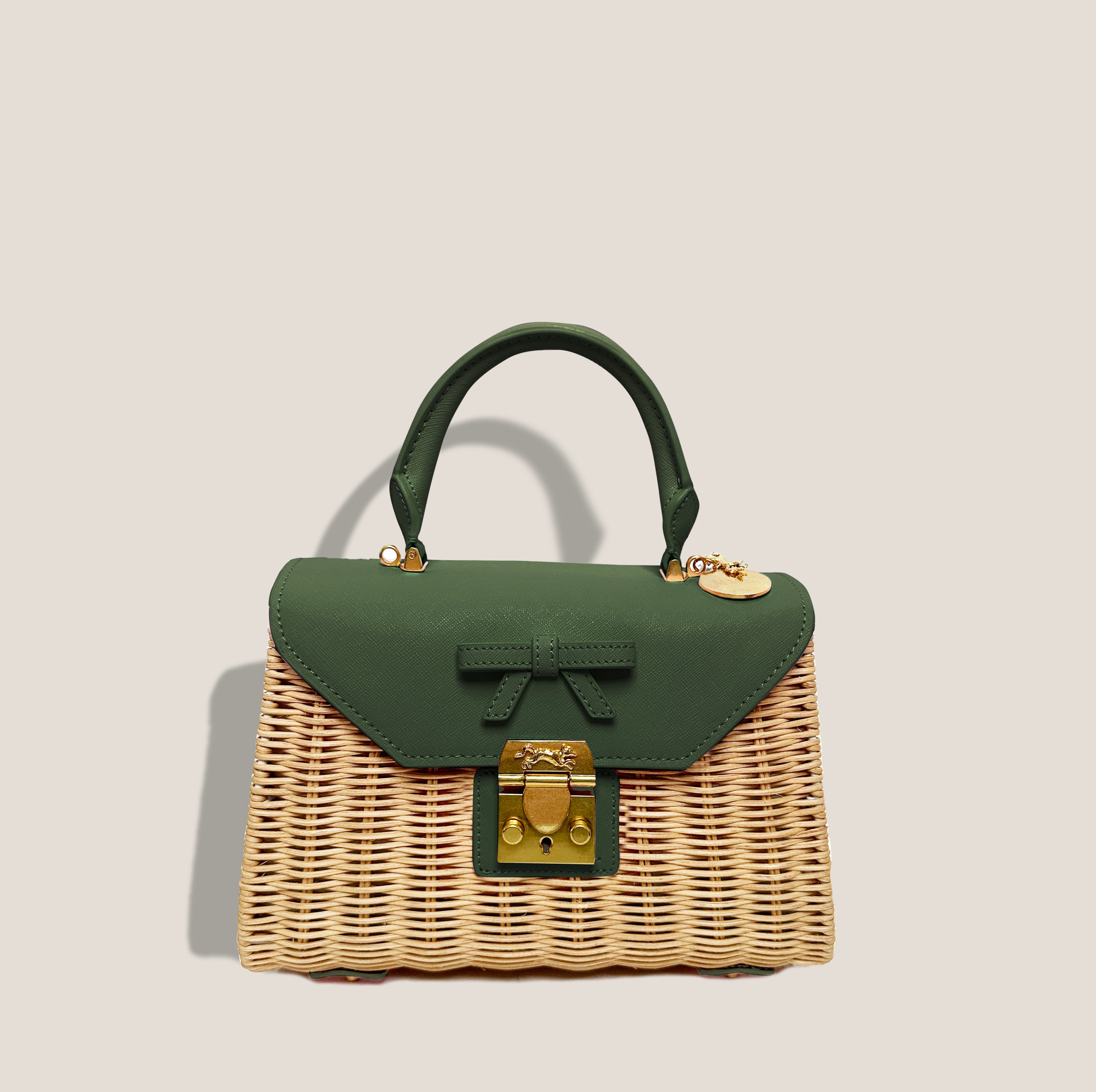 MME. AUDREY BASKET Bag - MOSS