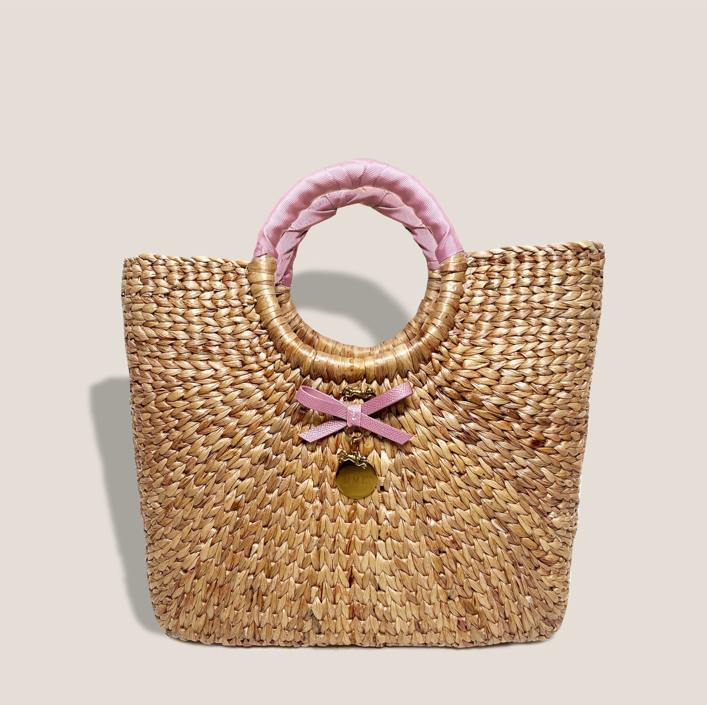 MME. BENTLEY BOW PETITE TOTE -  ROSE