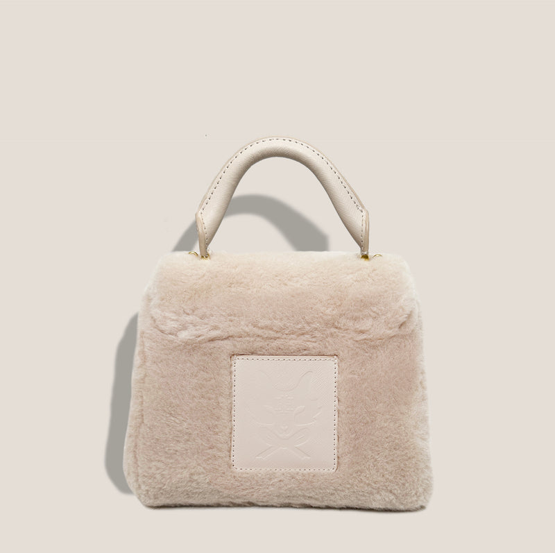 Mme.MINKMME. AUDREY FUR  Bag -  CREME**