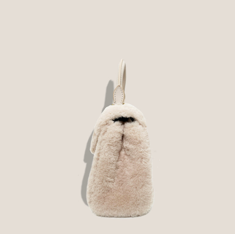 Mme.MINKMME. AUDREY FUR  Bag -  CREME**