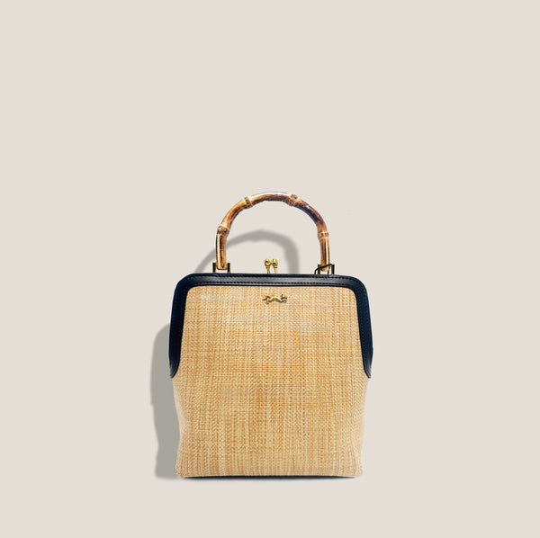 Mme.MINKMME. No. 6 Bamboo  Woven Clutch