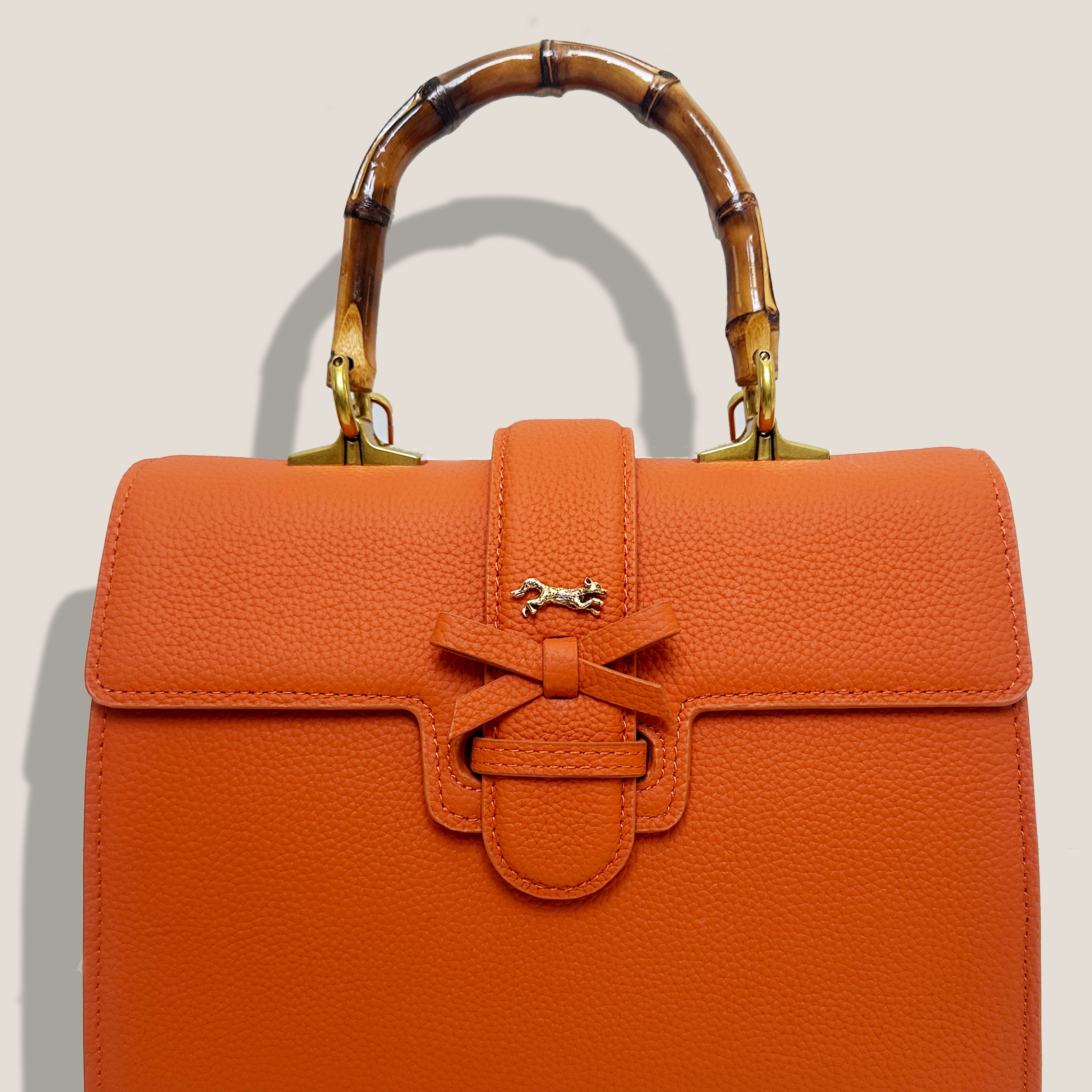 THE CARLTON BOW BAG PETITE - CLEMENTINE TOGO