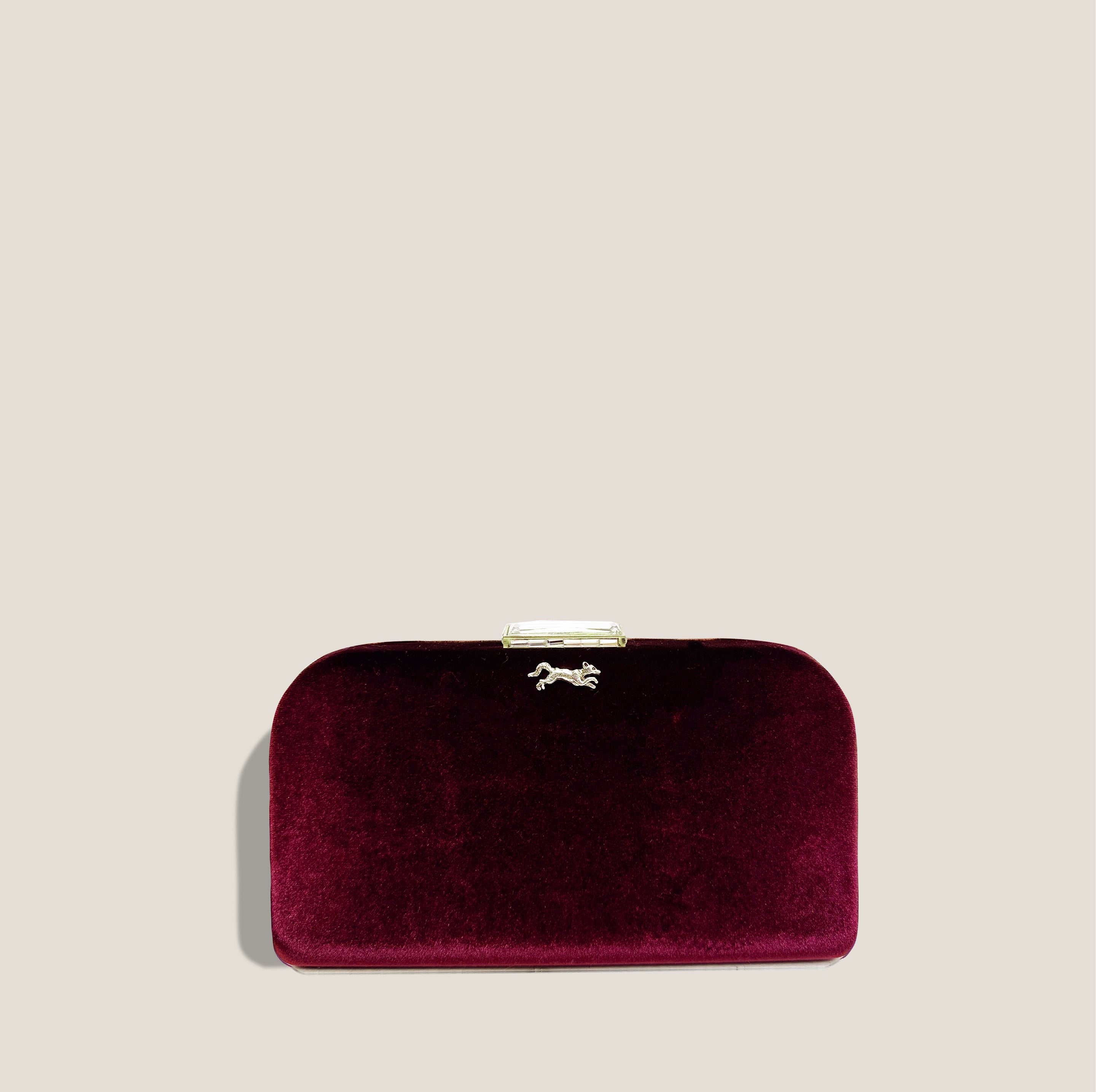 MME. MINK SLOANE Clutch - RED VELVET