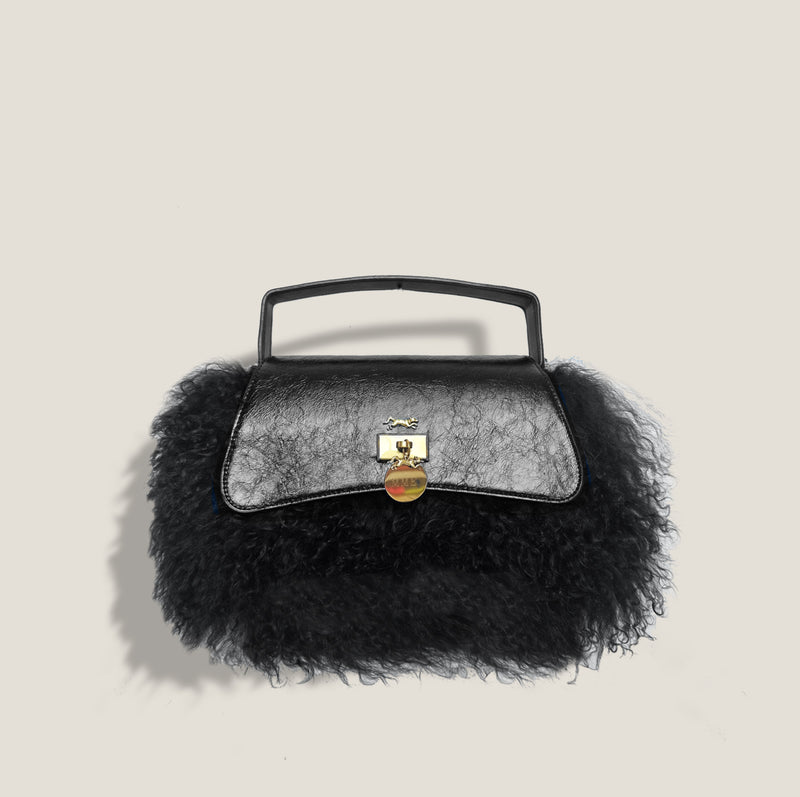 Mme.MINKMME. MOHAIR SADDLE BAG