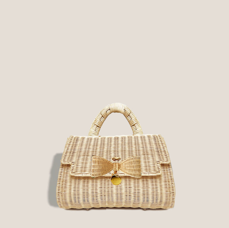 Mme.MINKMEET LADY MALLORY BOW PETITE BAG