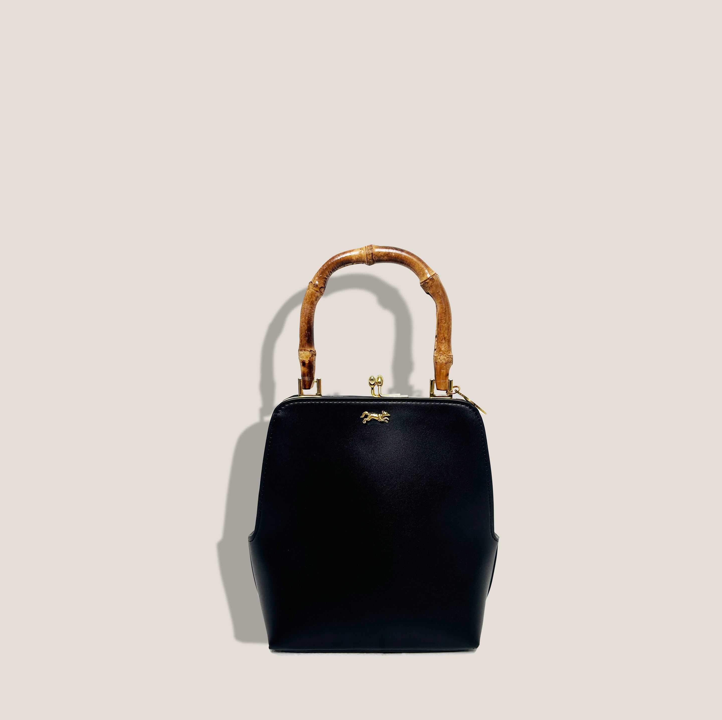 MME. No. 6 Bamboo Clutch - NOIR