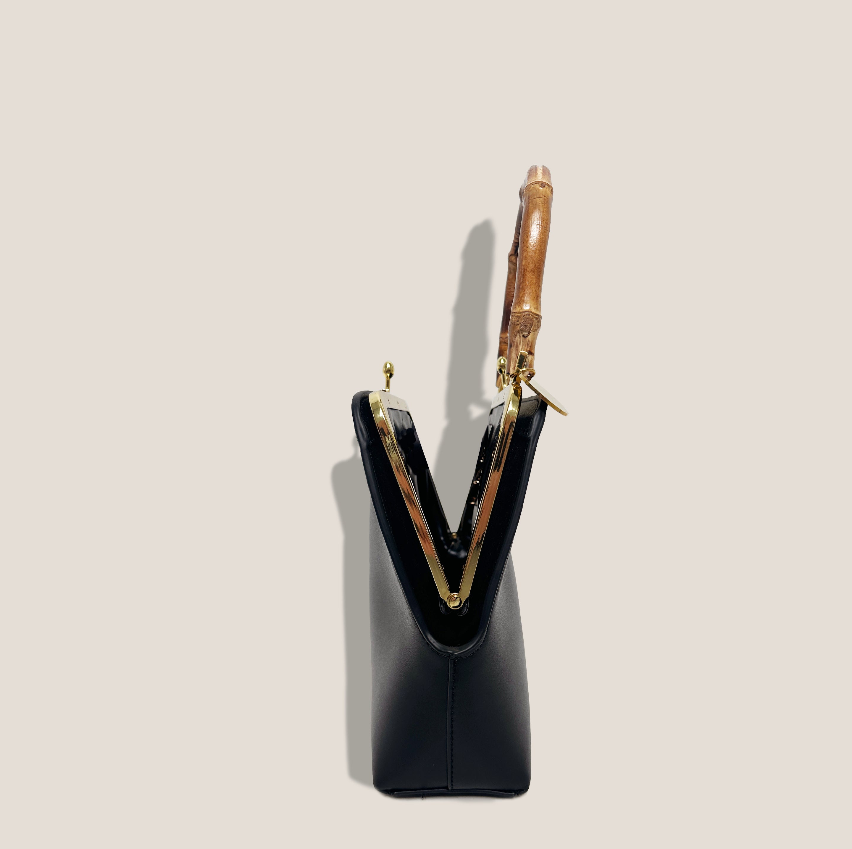 MME. No. 6 Bamboo Clutch - NOIR