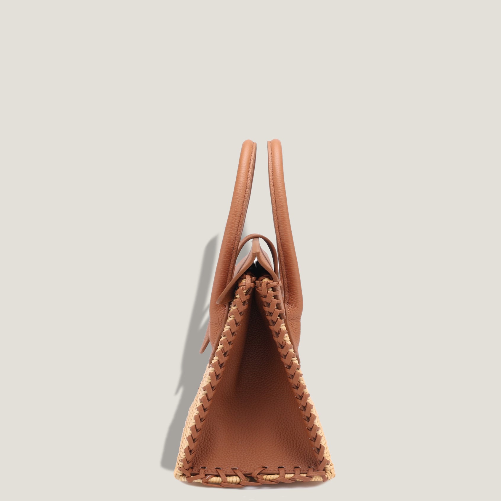 THE CARLTON  BASKET - CAMEL