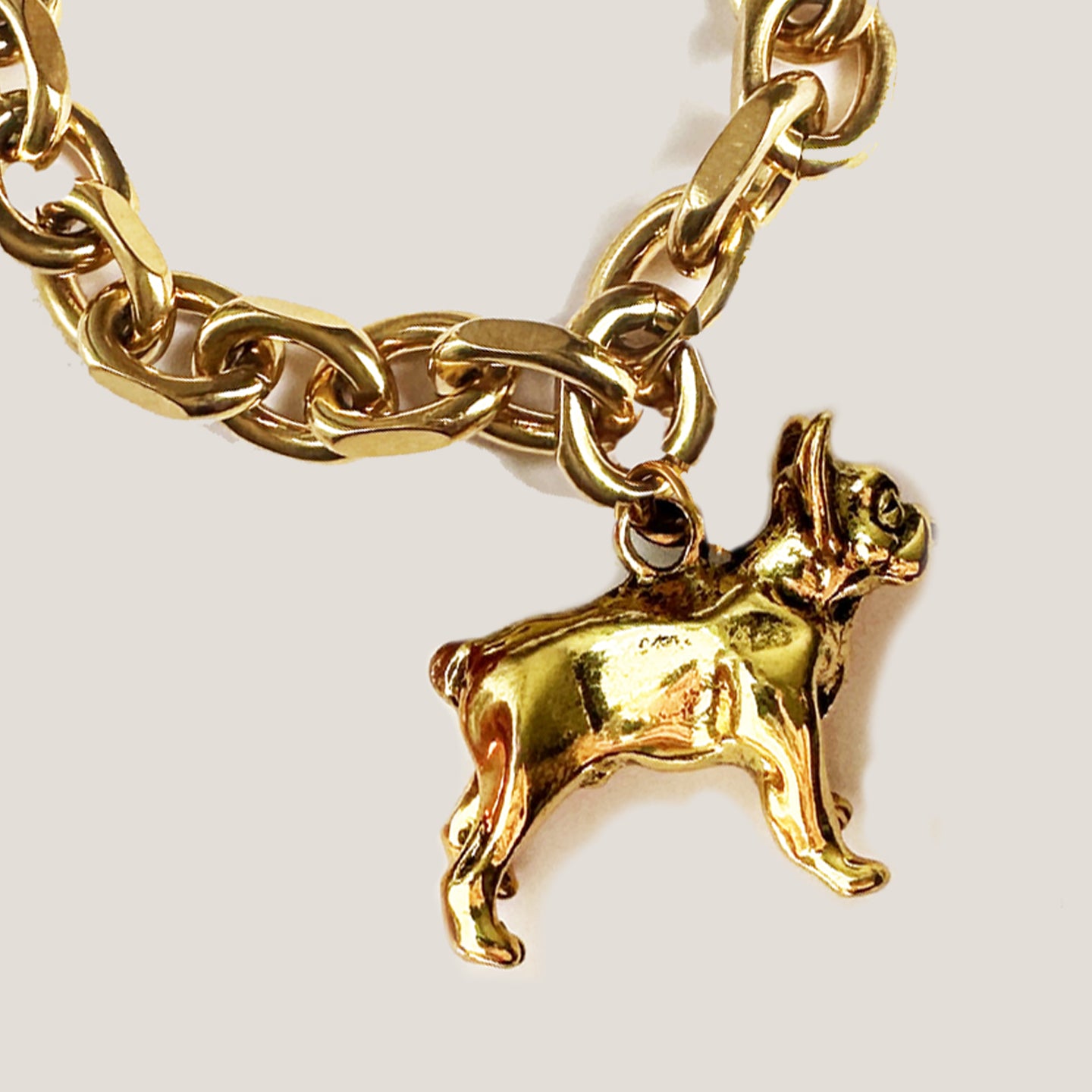 MME. CHARM LINK BRACELET with FRENCHIE